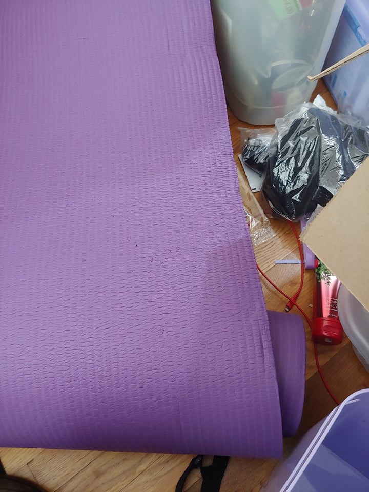 BalanceFrom 1-inch Thick 71x24 Inches Extra Thick Exercise Yoga Mat customer photo 1