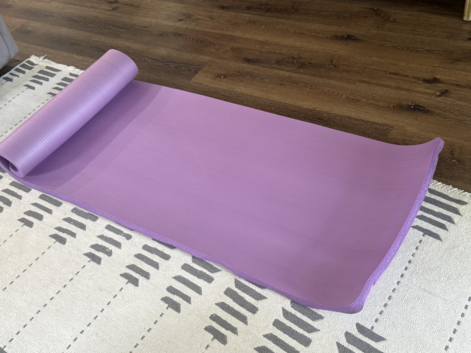 BalanceFrom 1-inch Thick 71x24 Inches Extra Thick Exercise Yoga Mat customer photo 2