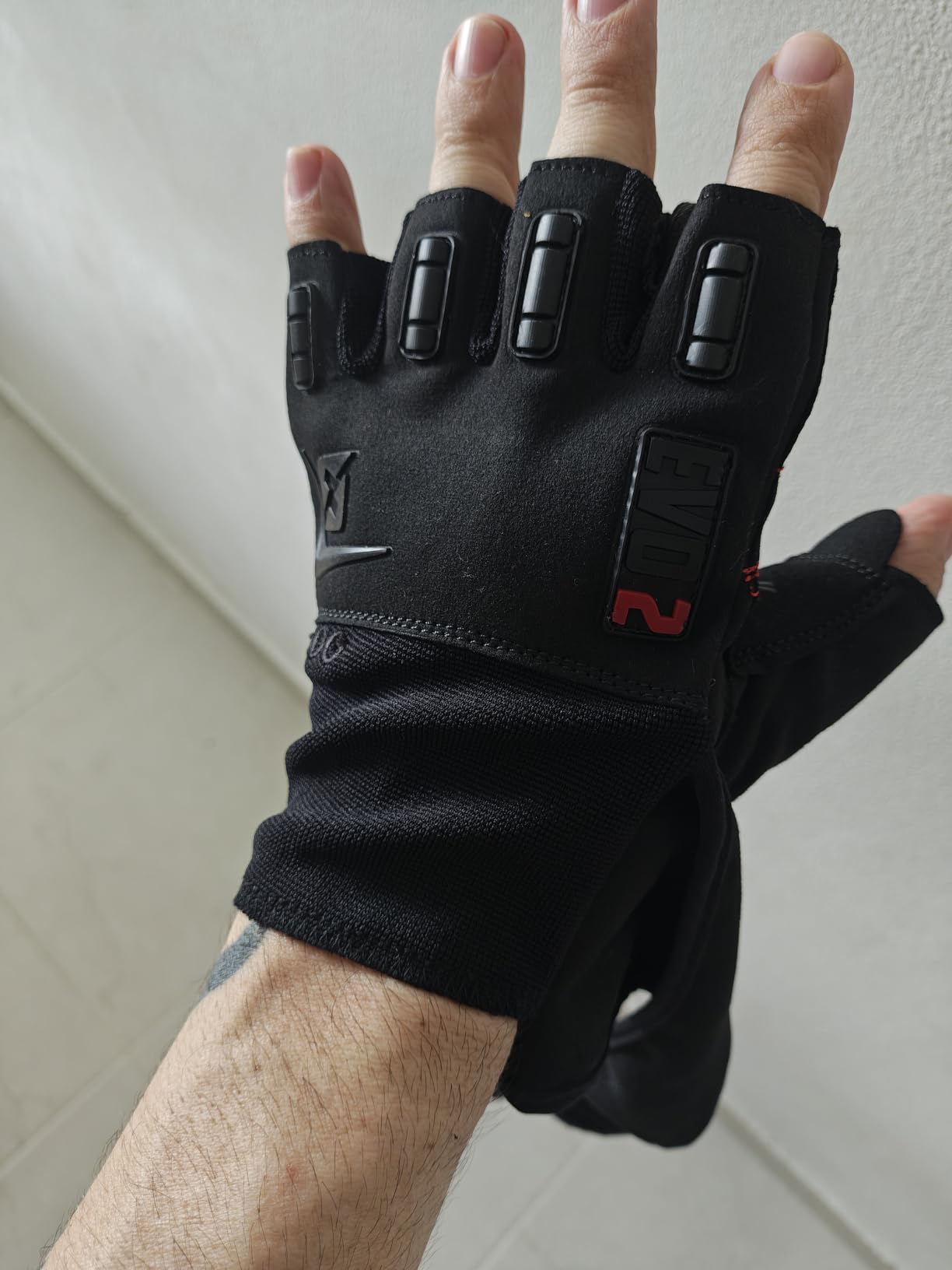 skott Evo 2 Weightlifting Gloves with Integrated Wrist Wrap Support-Double Stitching for Extra Durability-Get Ripped with The Best Body Building Fitness and Exercise Accessories customer photo 1