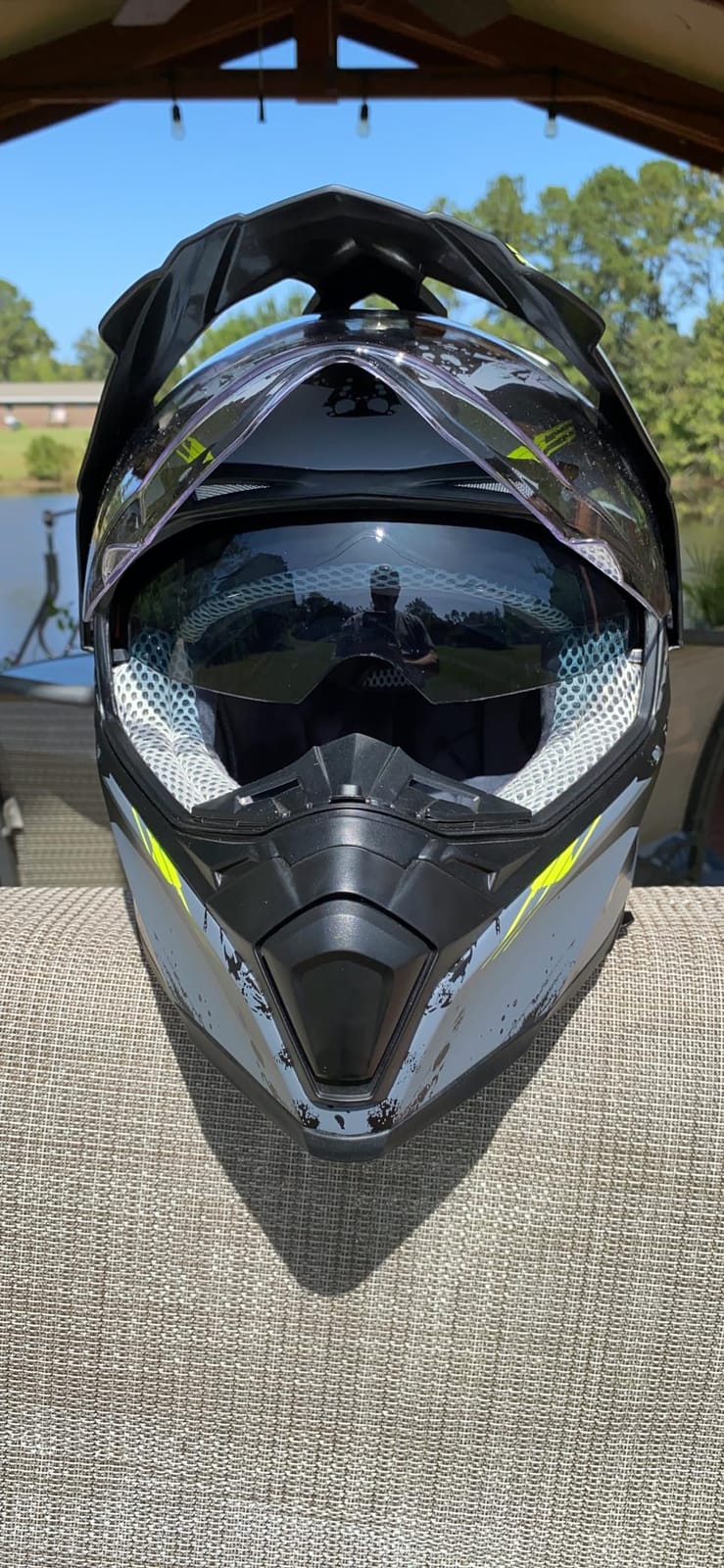ILM Off Road Motorcycle Dual Sport Helmet Full Face Sun Visor Dirt Bike ATV Motocross Casco DOT Certified Model 606V customer photo 2
