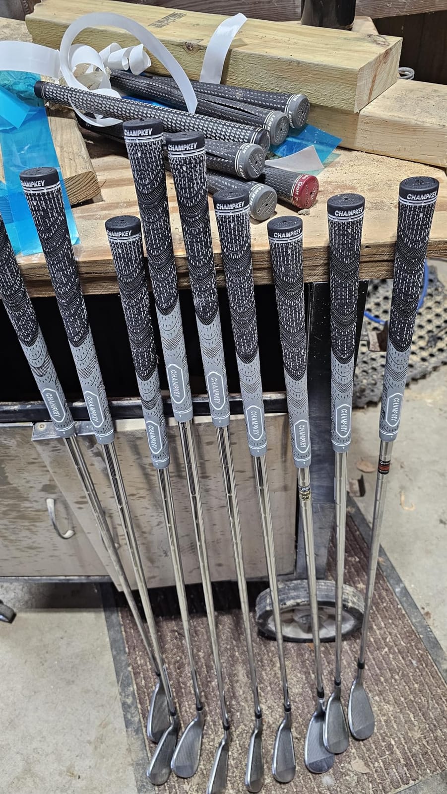 CHAMPKEY Premium Hybrid Golf Grips 13 Pack with All Repair Kits - All Weather Performance Golf Club Grips - High Traction and Control Half Corded Golf Grips for Men customer photo 2