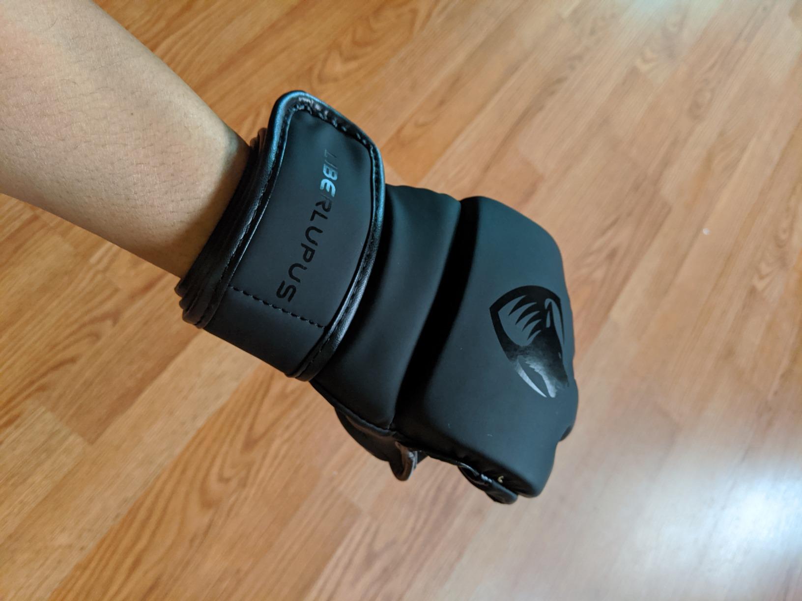LIBERLUPUS MMA Gloves Sparring for Men - Open Palm Training Gloves for Grappling, Kickboxing, Muay Thai, Youth Self-Defense, Heavy Bag Workouts - Durable Synthetic Leather customer photo 2