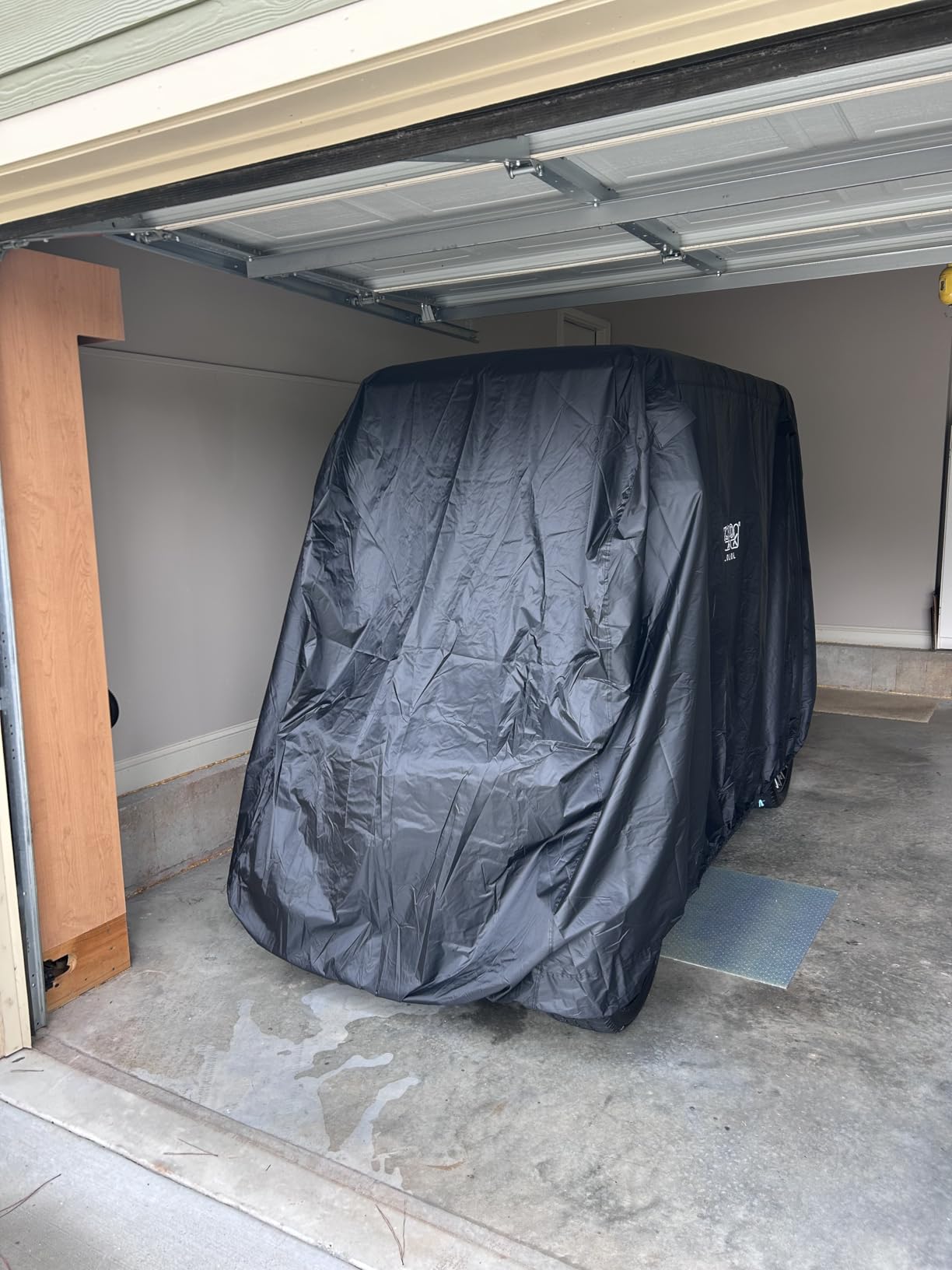 10L0L Golf Cart Cover 2/4/6 Passenger for Yamaha EZGO Club Car Covers | Heavy Duty Oxford Waterproof Cover, All-Weather Protection, UV/Wind Resistant, 3 Zipper Doors, For Daily Storage Black/Silver customer photo 1