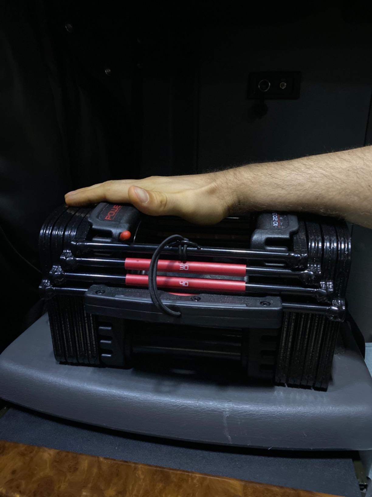 PowerBlock Pro 50 Adjustable Dumbbells, Sold in Pairs, 5-50 lb customer photo 1