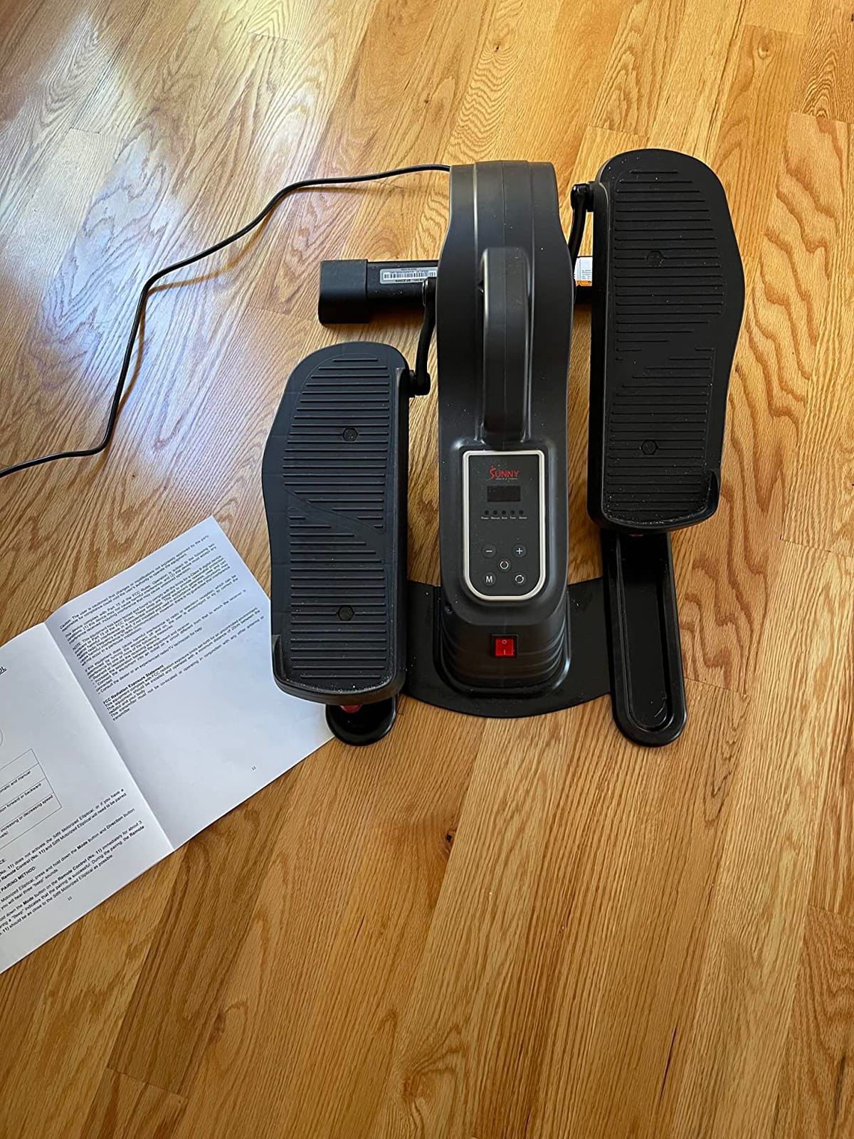 Sunny Health & Fitness Sitting or Standing Under Desk Elliptical Exerciser | Versatile Sitting Standing Use, Joint Friendly, Smooth Quiet, Magnetic Resistance, Fully Body Workout, Home or Office Use customer photo 2