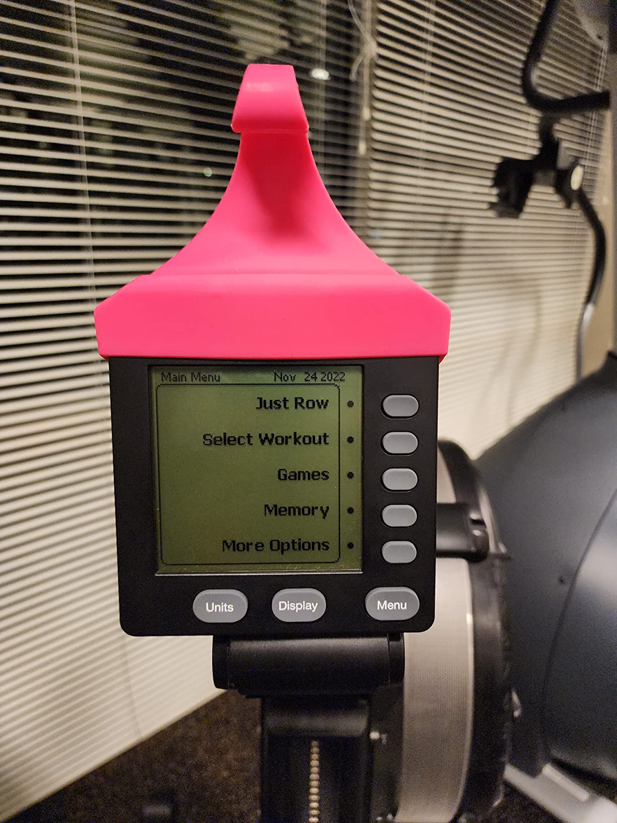 Vapor Fitness Phone Holder Made for PM5 Monitors of Concept 2 Rower, SkiErg and BikeErg - Silicone Smartphone Cradle Compatible with Concept 2 Rowing Machine customer photo 1