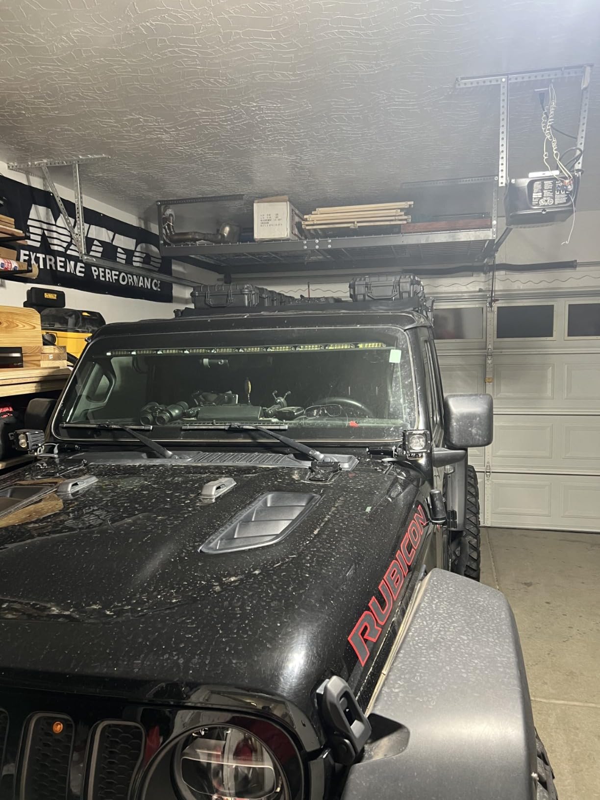 MonsterRax 2-Pack 4x8 Overhead Garage Storage Rack, Gray, 12
