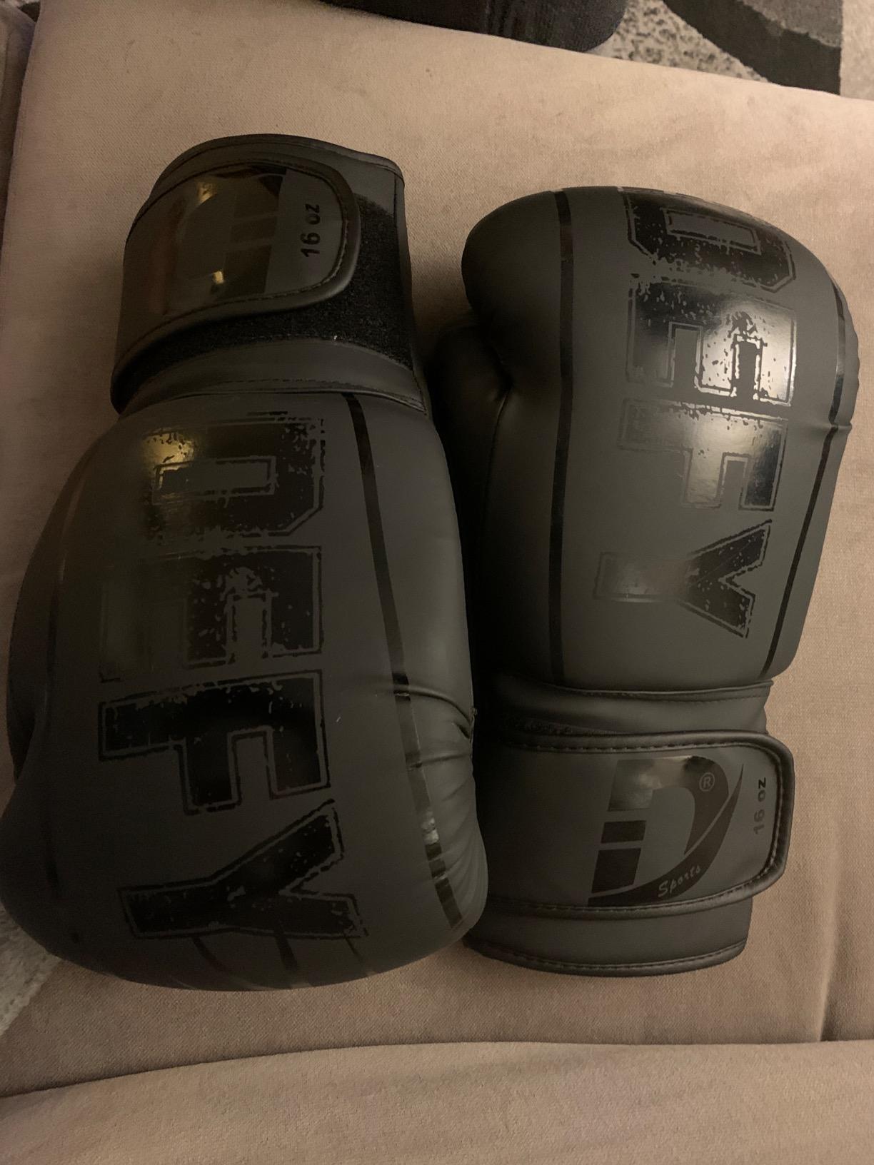 DEFY Boxing Gloves for Men & Women - Premium Quality Synthetic Leather Boxing Gloves for Training - Perfect for Punching Heavy Bags, Sparring, & Fighting Gloves customer photo 2