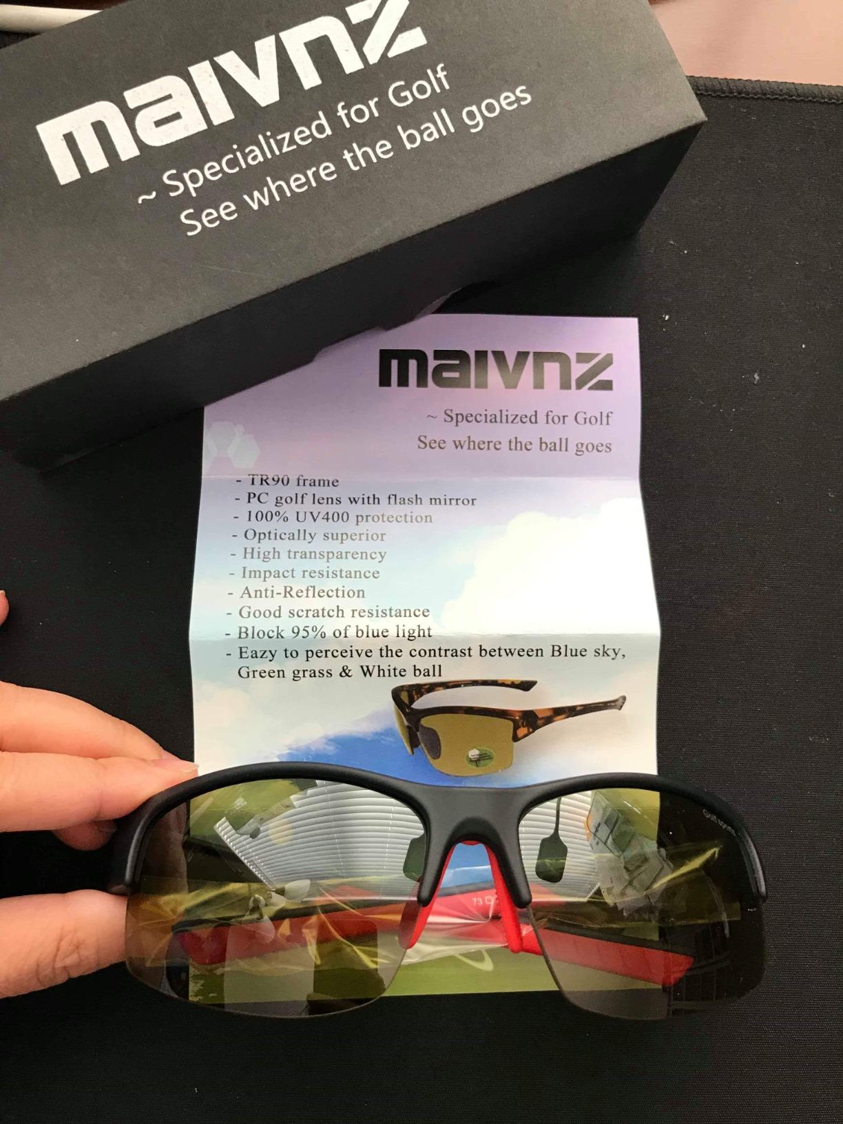 maivnz Golf Sunglasses for Men Women, Golf Ball Finder Glasses, UV400 customer photo 1