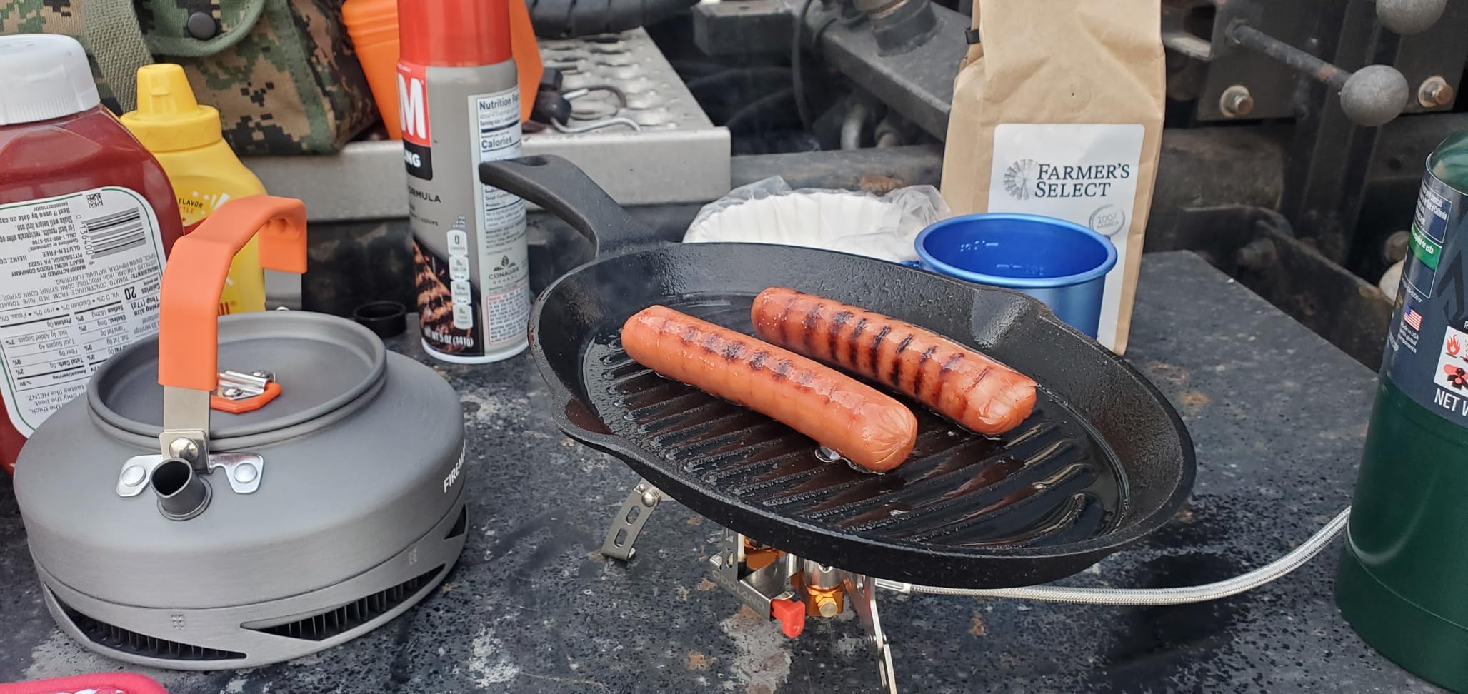 Odoland 3500W Windproof Camp Stove Camping Gas Stove with Fuel Canister Adapter customer photo 1