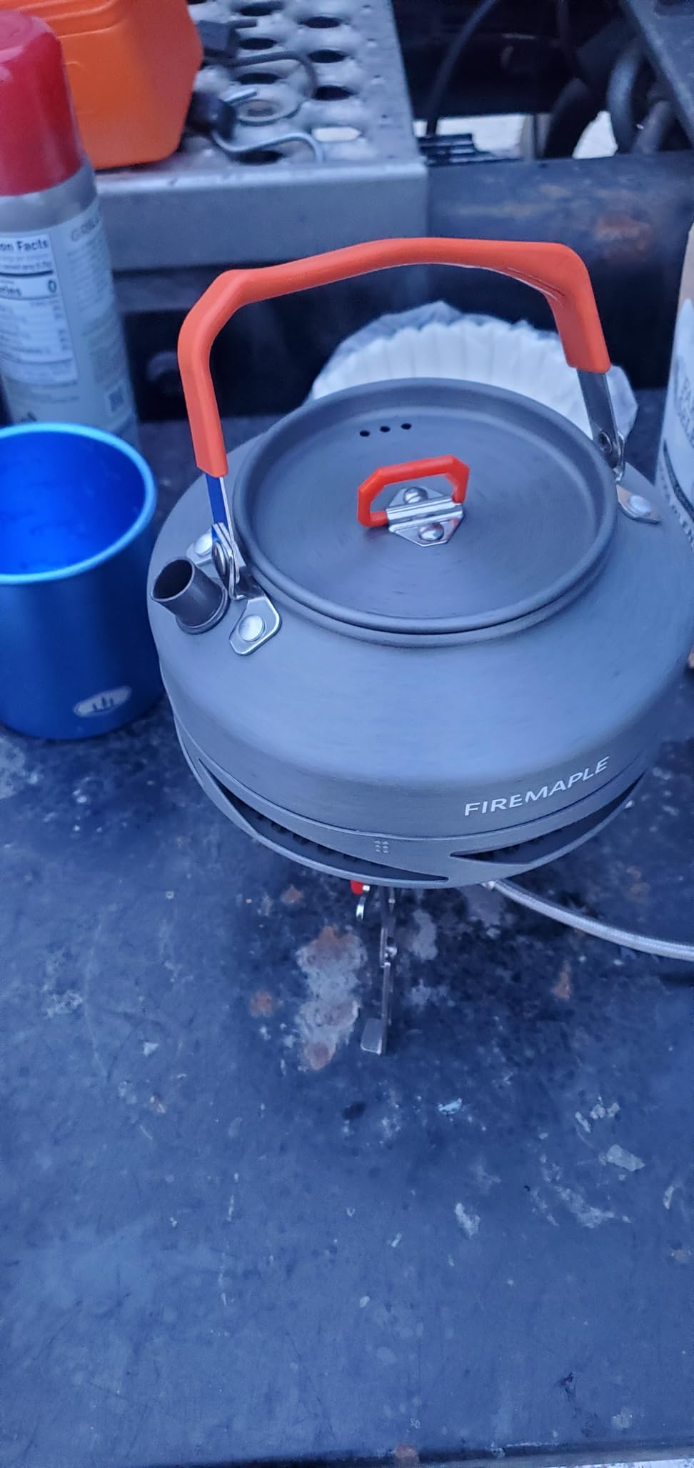 Odoland 3500W Windproof Camp Stove Camping Gas Stove with Fuel Canister Adapter customer photo 2