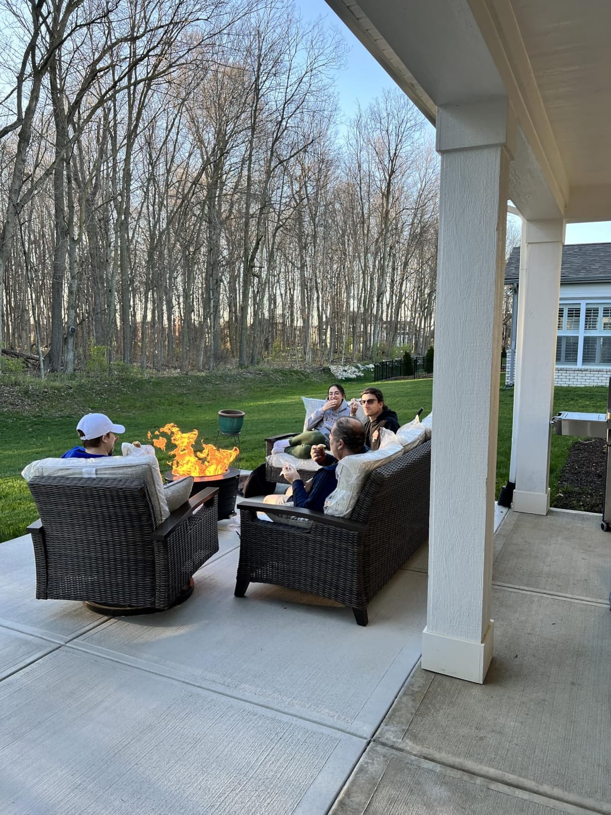 TIKI Patio Smokeless Fire Pit, 25 in Wood Burning Fire Pit with Cover customer photo 2