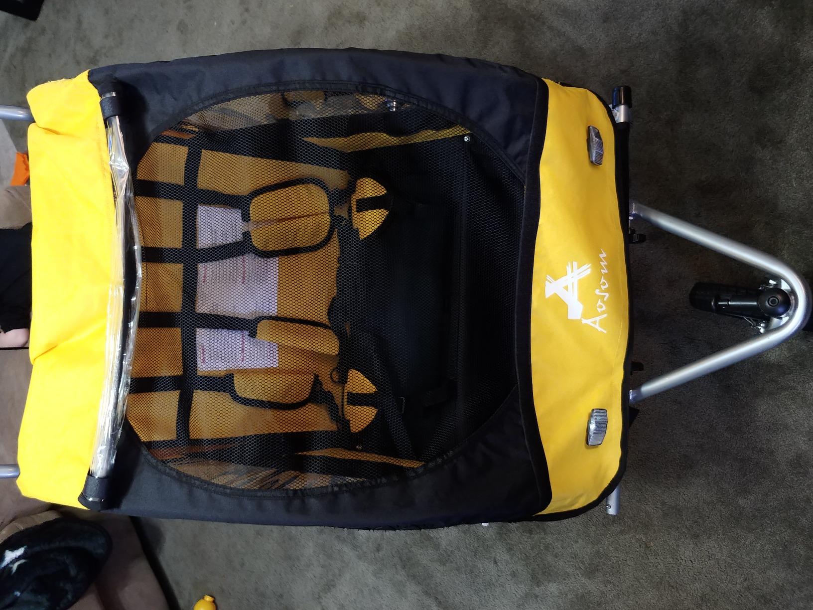 Aosom Elite 360 Swivel Bike Trailer for Kids Double Child Two Wheel customer photo 1