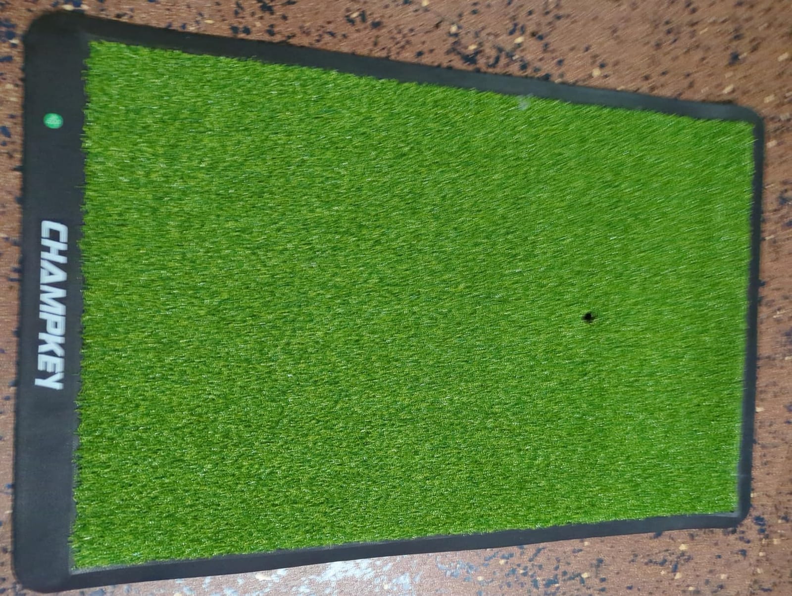 CHAMPKEY Premium Synthetic Turf Golf Hitting Mat | Heavy Duty Rubber Base Golf Practice Mat | Come with 1 Rubber Tee and 9 Plastic Tees customer photo 2