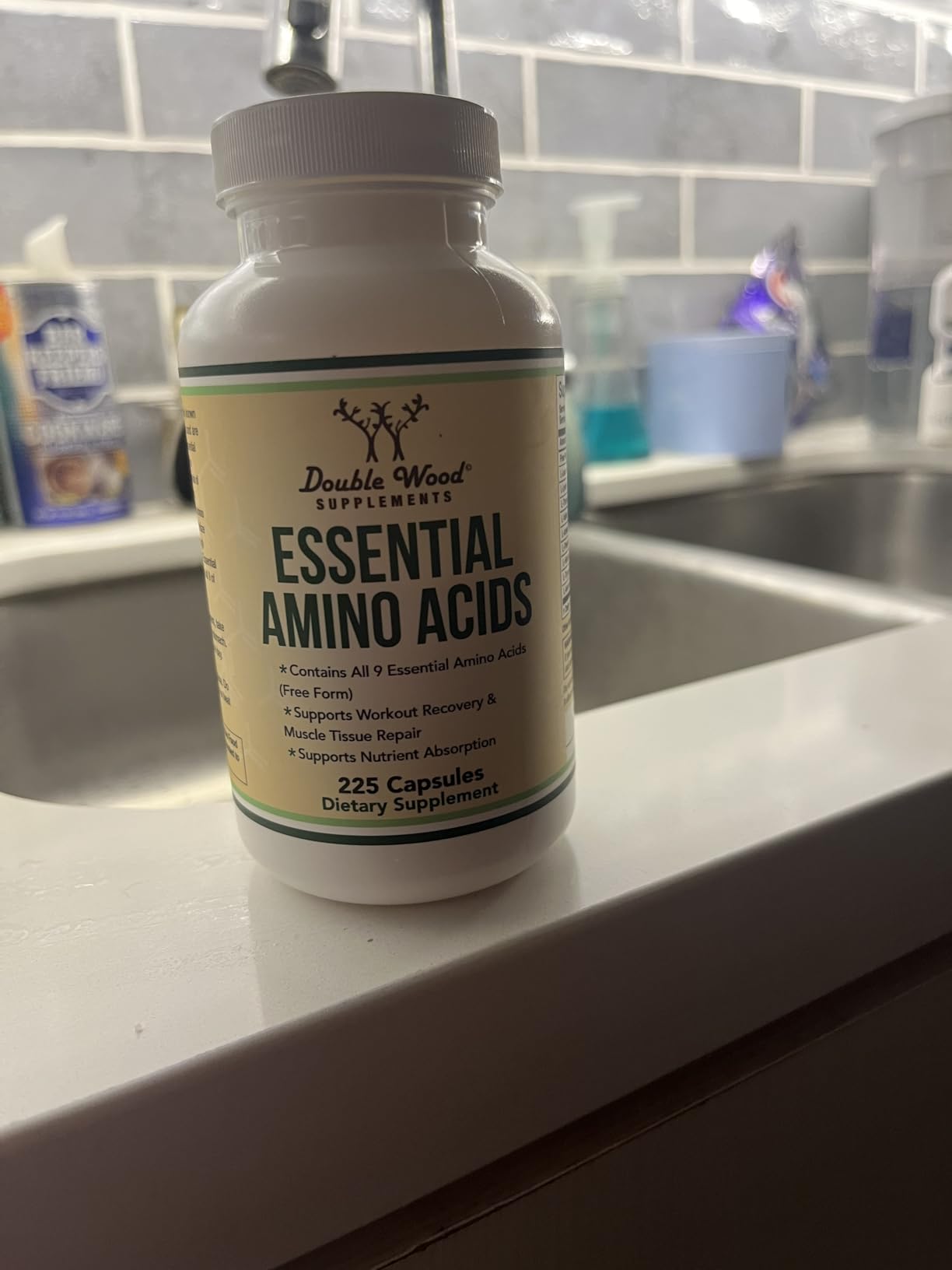 EAA Capsules, BCAAs, All 9 Amino Acids, Workout + Muscle Recovery, 225 Ct | Complete Essential Amino Acids Supplement, No Proprietary Blend, Steady Endurance + Post Workout Recovery, Tasteless Capsules customer photo 2