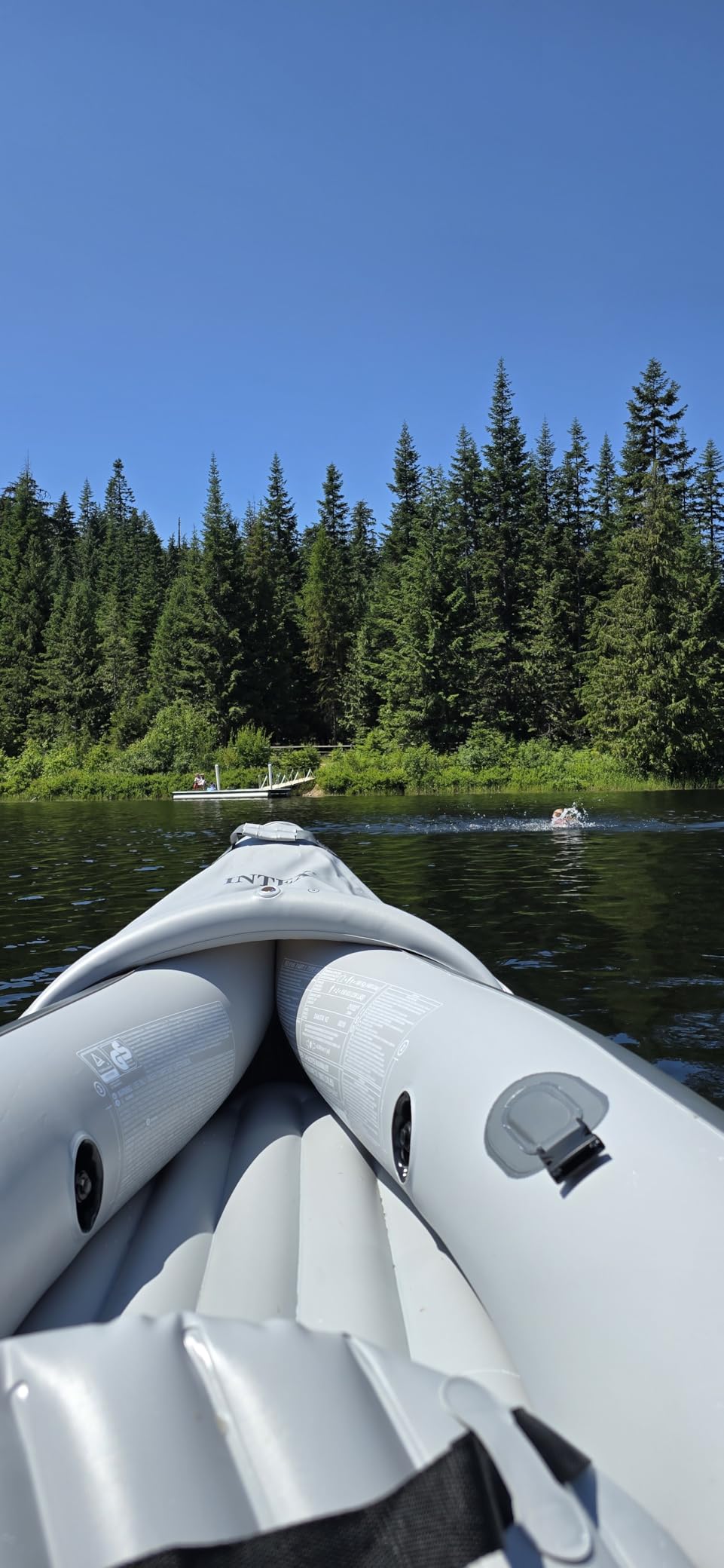 INTEX Dakota K2 Inflatable Kayak 2-Person Portable Set with Paddles & Pump | 68310VM - Sit-on Tandem Kayak with Interchangeable Skegs and Two Dry Bags for Gear, 10ft 3in x 3ft customer photo 2