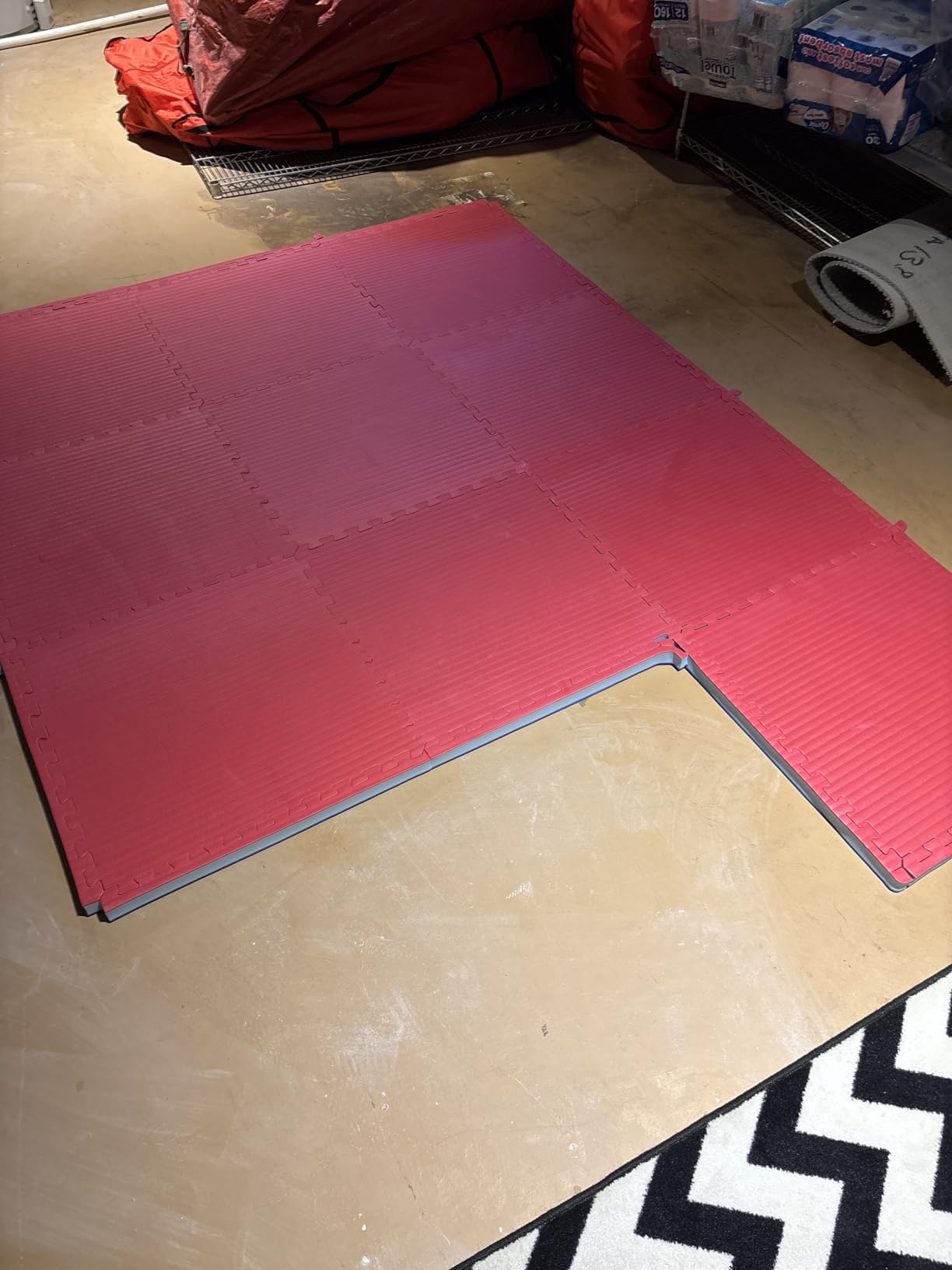 Greatmats Home MMA BJJ Interlocking Puzzle Tile Mats for Grappling Jiu Jitsu Dojo Judo Contact Sports Mat Floor Flooring, 2x2 Ft x 1.5 Inch, 10 Pack customer photo 2