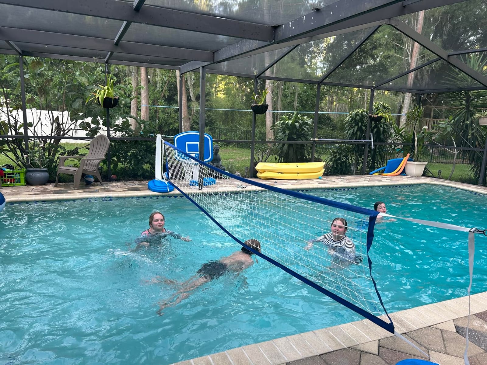 GoSports Splash Net PRO Pool Volleyball Net - Red, White, or Blue - Includes 2 Water Volleyballs and Pump customer photo 2