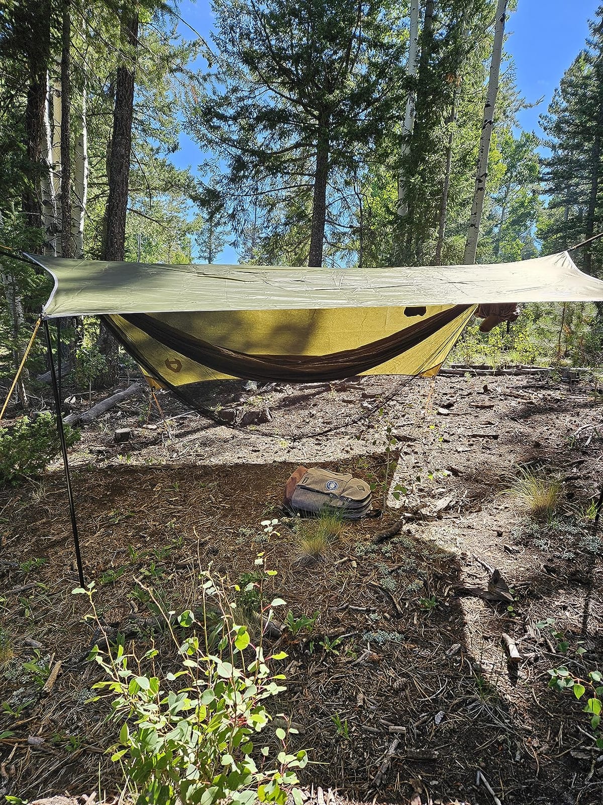 onewind 11ft Camping Double Hammock with Mosquito Net, Ridgeline and Straps | 70D Hexagon Ripstop Nylon, No-see-ums Bugnet, 68'' Single Wide Panel, Portable Lightweight Hammock for Hiking Backpacking customer photo 2