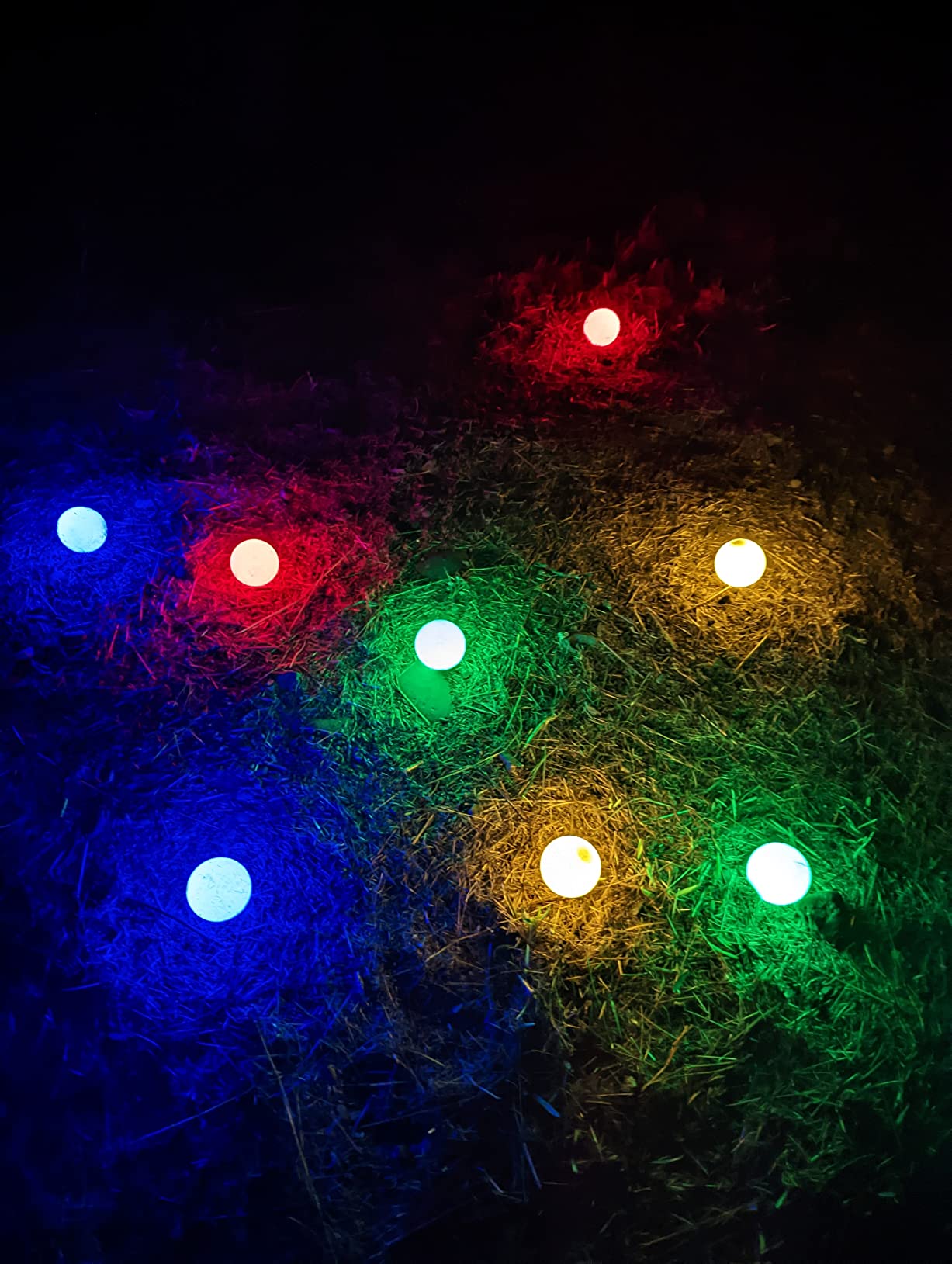 GoSports LED Bocce Ball Game Set - Includes 8 Light Up Bocce Balls, Pallino, Case and Measuring Rope - Choose 85 mm or 100 mm customer photo 1