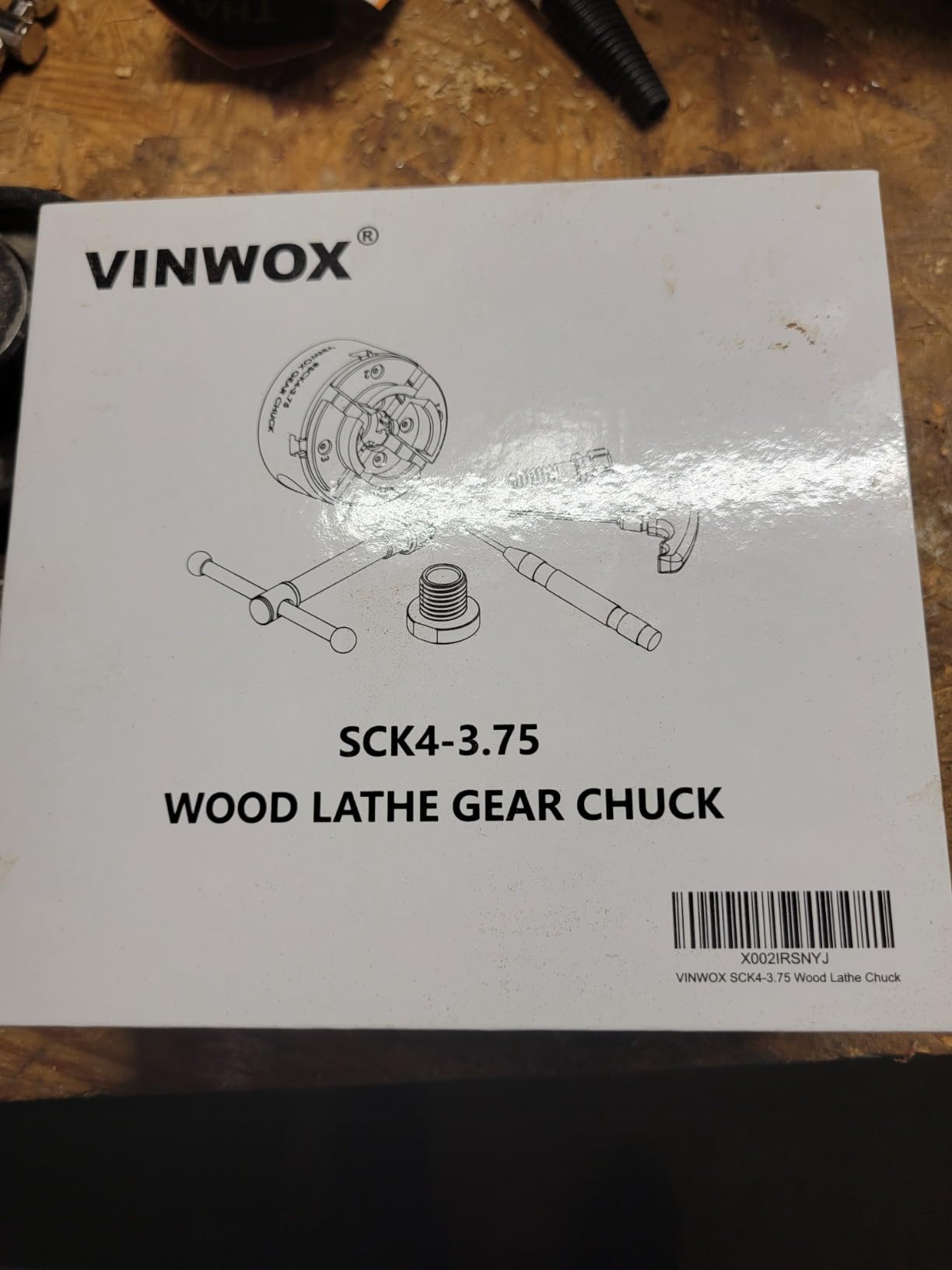 3-3/4INCH 4-Jaw Self-Centering Wood Lathe Chuck, 2