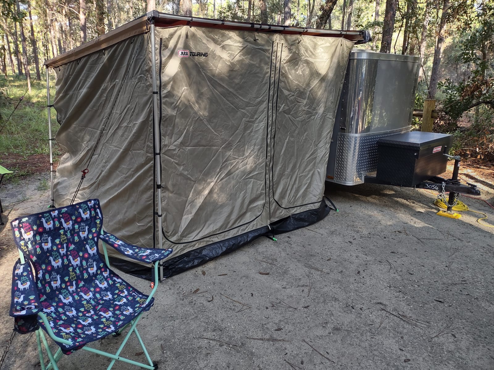 ARB 4x4 Accessories 814410 Retractable Awning with Led Light Strip Included 2500x2500mm 8.2 Feet, Ideal for Camping, Roadtrips, Outdoor Trips, Travel, Expeditions, RV, Camper, 4x4 and SUV customer photo 2