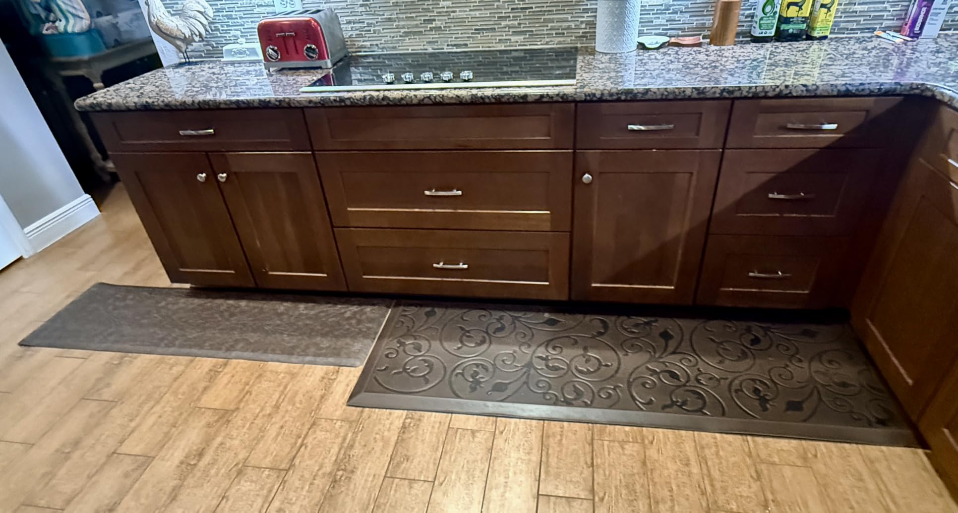 Kitchen Mat Cushioned Anti-Fatigue Comfort Standing Mat Rug for Home, Office | Waterproof Non-Slip Ergonomic Comfort Rug for Sink, Laundry, Desk 17.3