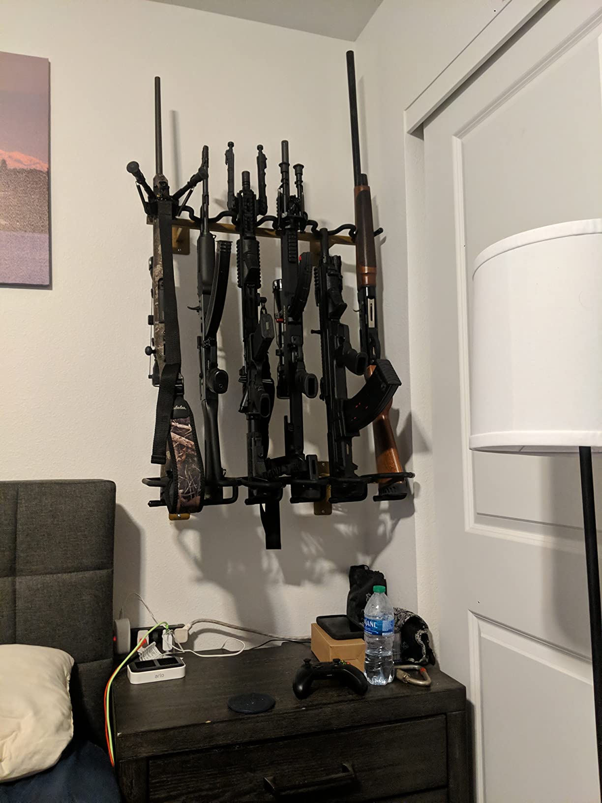 Savior Equipment Wall-Mount Rifle Rack Tactical Shotgun Carbine Firearm Free-Standing Gun Display Indoor Storage Rack - Heavy Duty Steel, 6-Slot Holds up to 150 Lbs customer photo 1