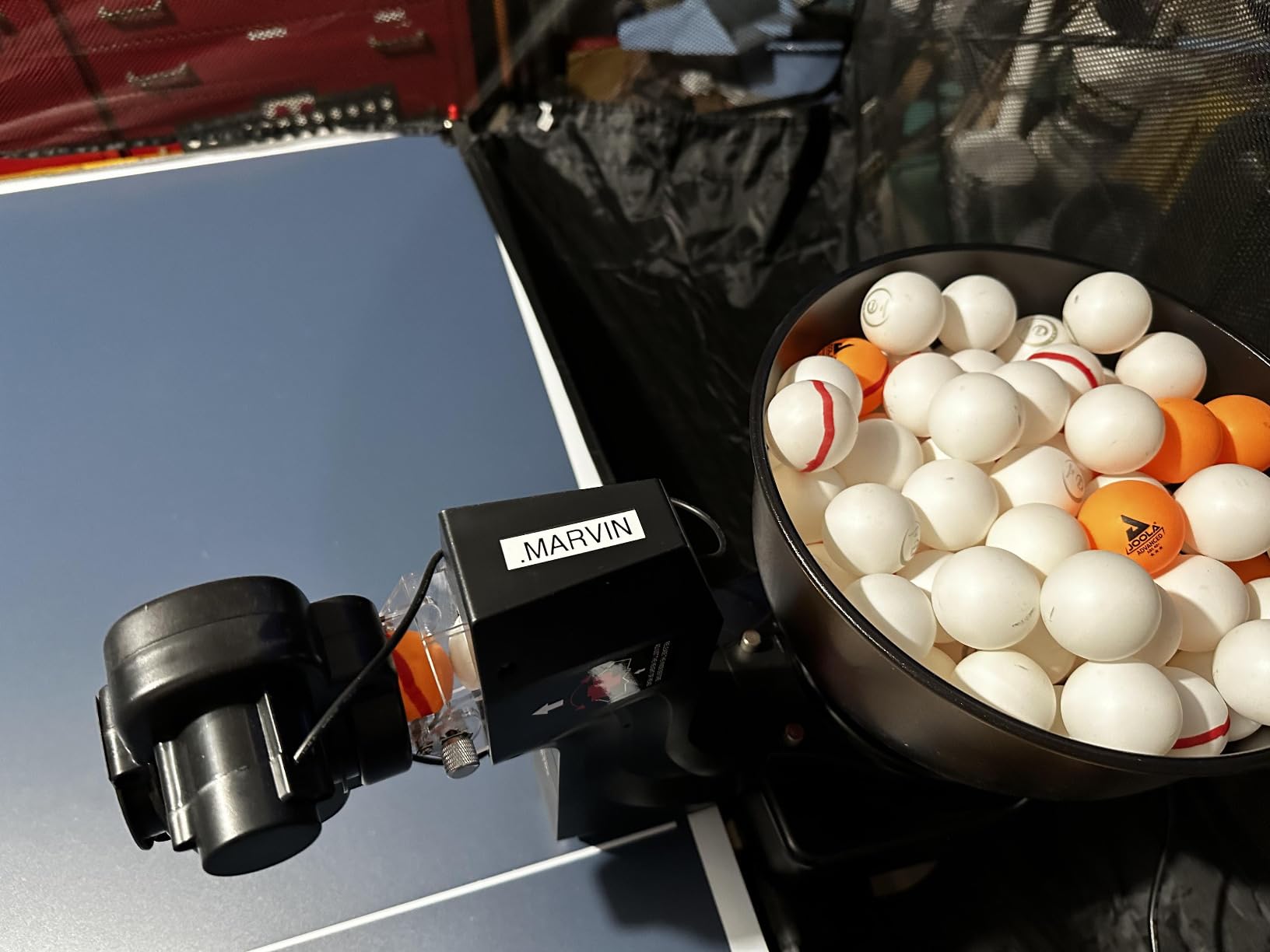 Suz S102 Table Tennis Robot Wireless Remote Trainer customer photo 1