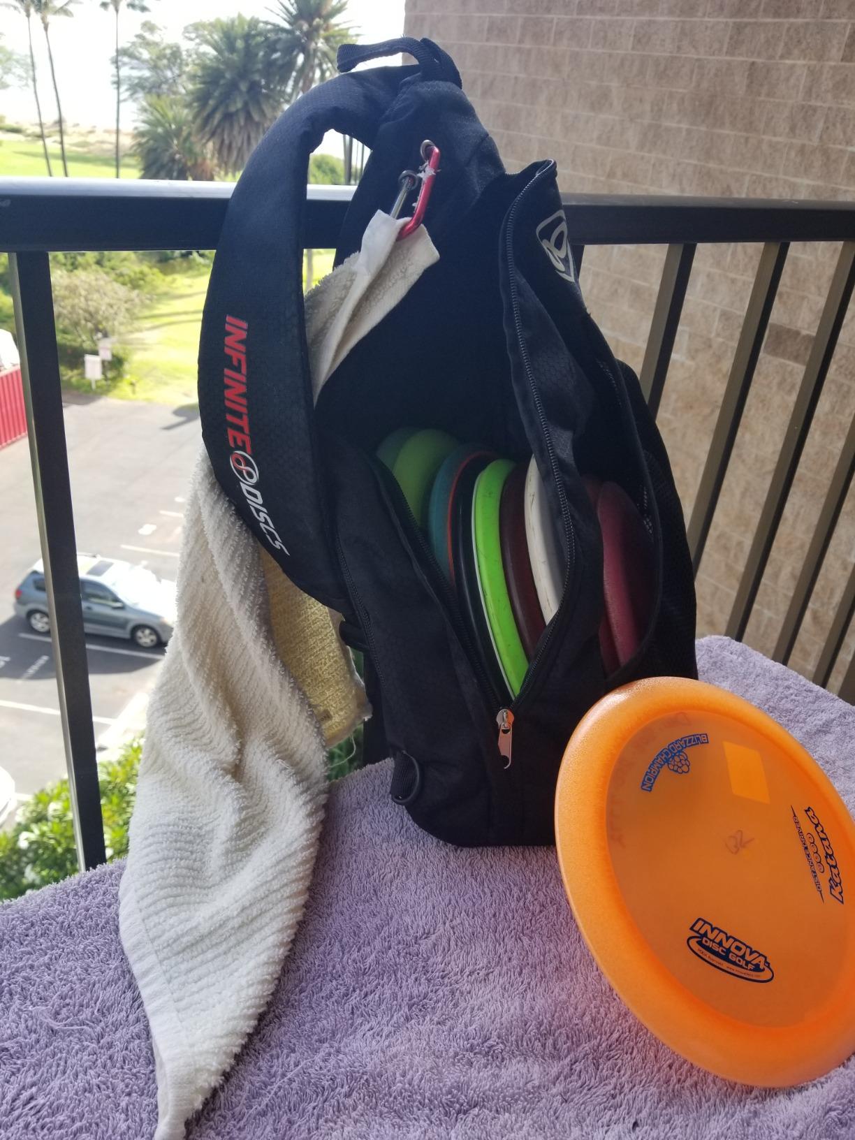Disc Golf Backpack Slinger Bag | 6-12 Discs | Multiple Colors customer photo 2