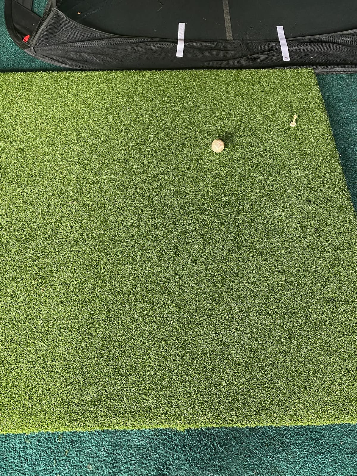 GoSports Elite Golf Hitting Mat for Indoor and Outdoor Practice - Withstands Thousands of Shots - Heavy-Duty Turf Driving Range Mats Works with Golf Simulators - Includes 3 tees - Choose Your Size customer photo 1