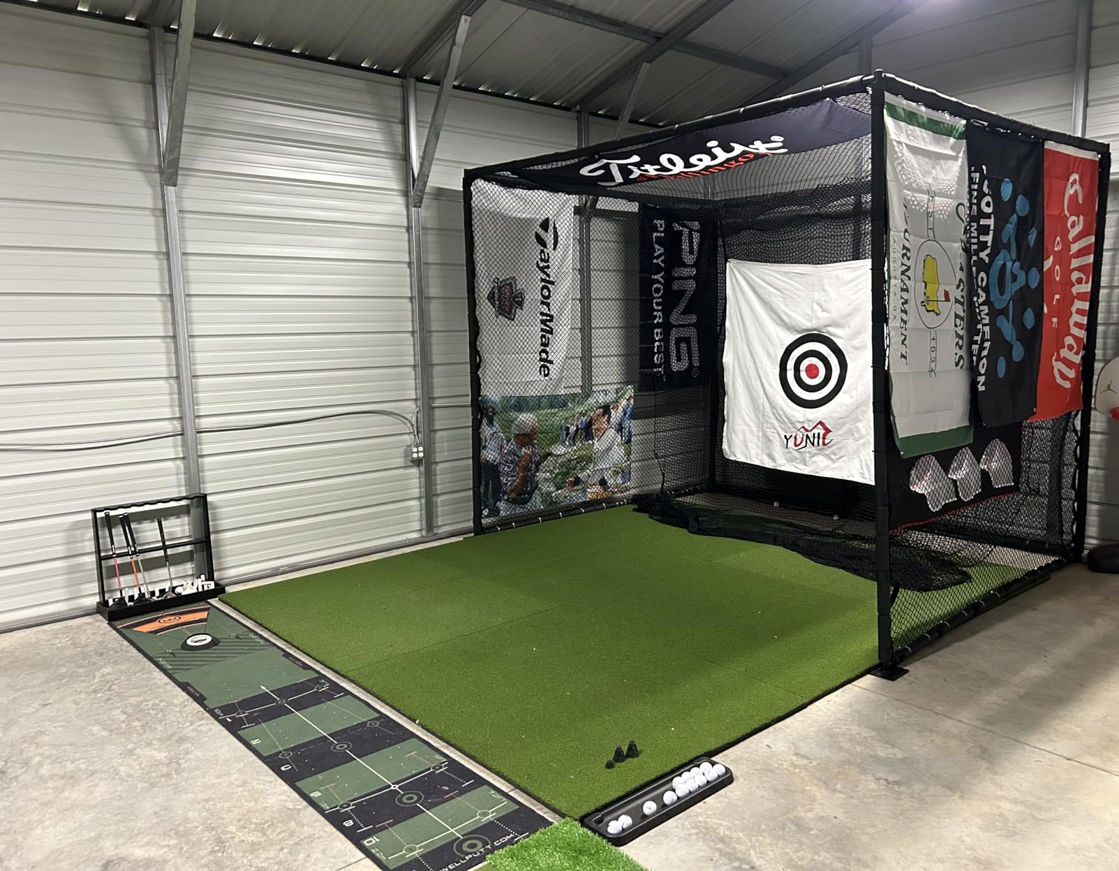 GoSports Elite Golf Hitting Mat for Indoor and Outdoor Practice - Withstands Thousands of Shots - Heavy-Duty Turf Driving Range Mats Works with Golf Simulators - Includes 3 tees - Choose Your Size customer photo 2