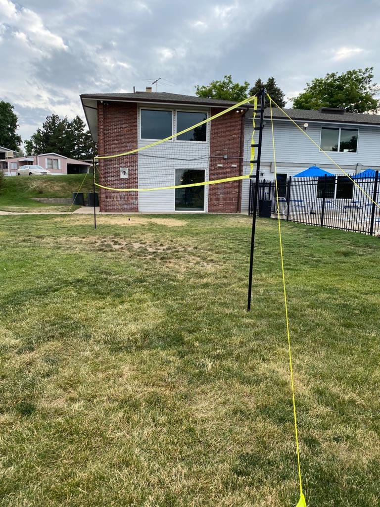 Outdoor Volleyball Net for Backyard, 32FT Anti-Sag Net with Steel Poles | 24-Ply Anti-Sag PE Net, 3 Official Adjustable Height, Easy Setup, Complete Set with Portable Carry Bag customer photo 2