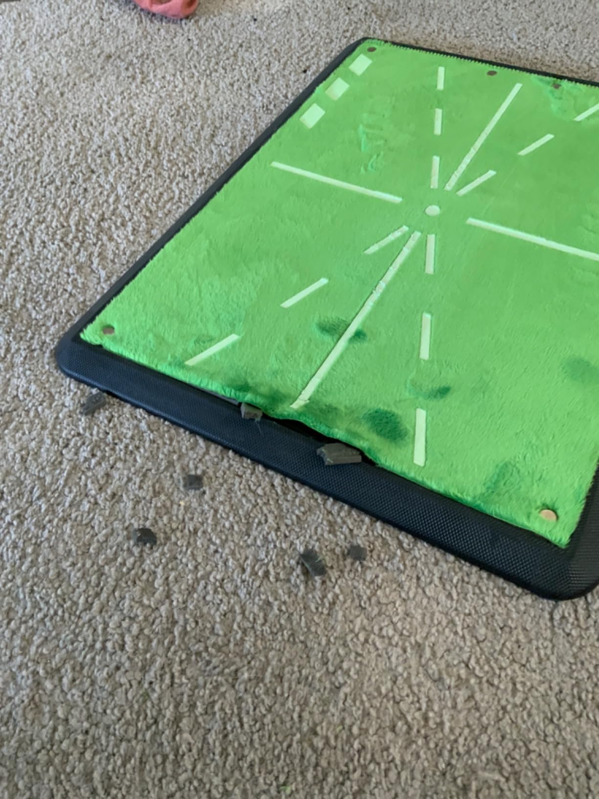 CHAMPKEY Heavy-Duty Golf Hitting Mat - Swing Path Feedback Golf Practice Mat - Ideal for Indoor and Outdoor Training customer photo 2