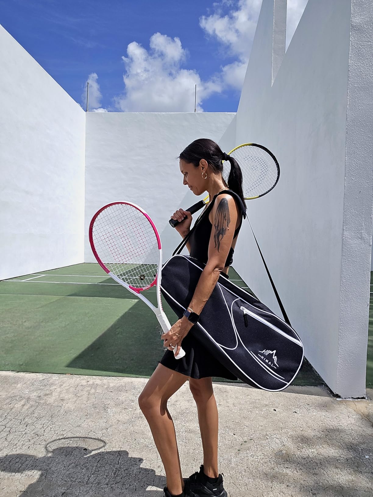 Himal Outdoors 3 Racquet Tennis Bag Tennis Racket Bag for Men Women | Padded Perfection, Shoulder or Hand Carry, Smart Pocket Organization customer photo 2