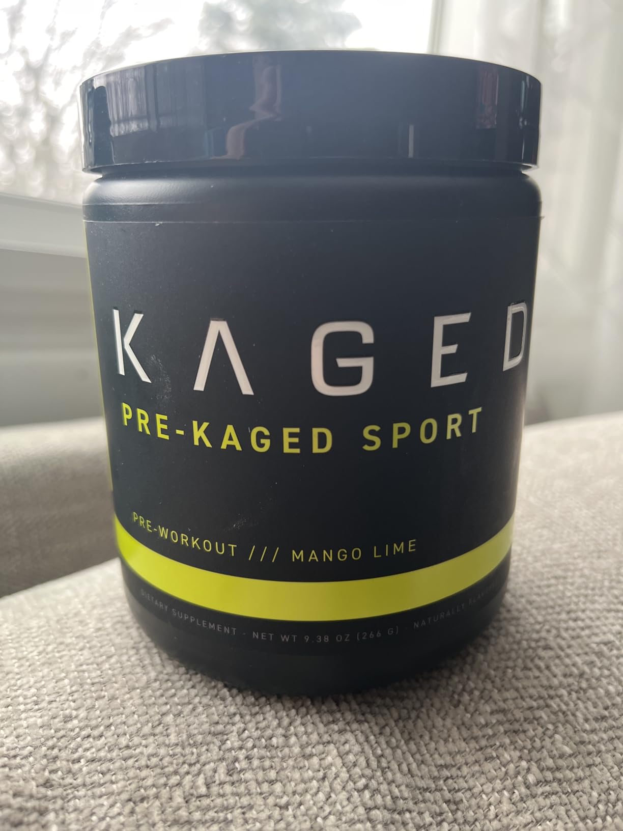Kaged Sport Pre Workout Powder for Men & Women, Mango Lime, Sport Certified, 188mg Caffeine, Nitric Oxide Supplement, Beta Alanine for Energy, Weightlifting, Cardio Endurance & Strength, 20 Servings customer photo 1