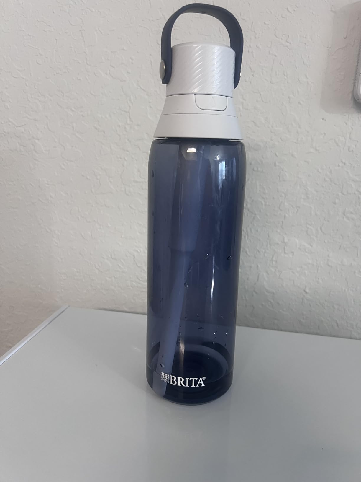 Brita Hard-Sided Plastic Premium Filtering Water Bottle, BPA-Free, Reusable, Replaces 300 Plastic Water Bottles, Filter Lasts 2 Months or 40 Gallons, Includes 1 Filter, Blush - 26 oz customer photo 2