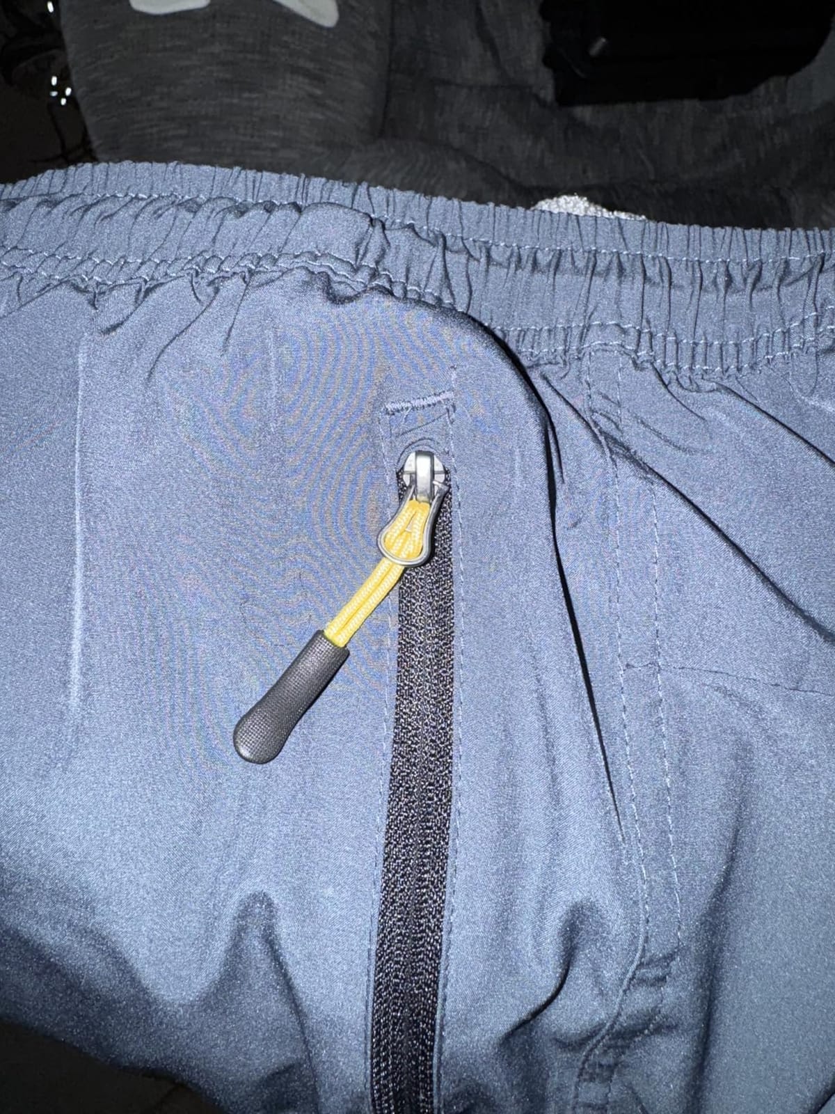 Men's Elastic Waist Hiking Pants Water Resistant Quick-Dry Lightweight Outdoor Sweatpants with Zipper Pockets customer photo 1