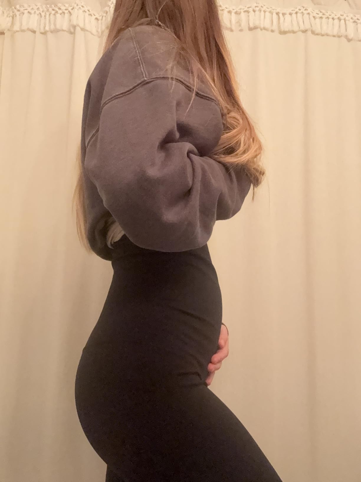 POSHDIVAH Maternity Leggings for Women Pregnancy Yoga Pants - Over Belly Buttery Soft Postpartum customer photo 1