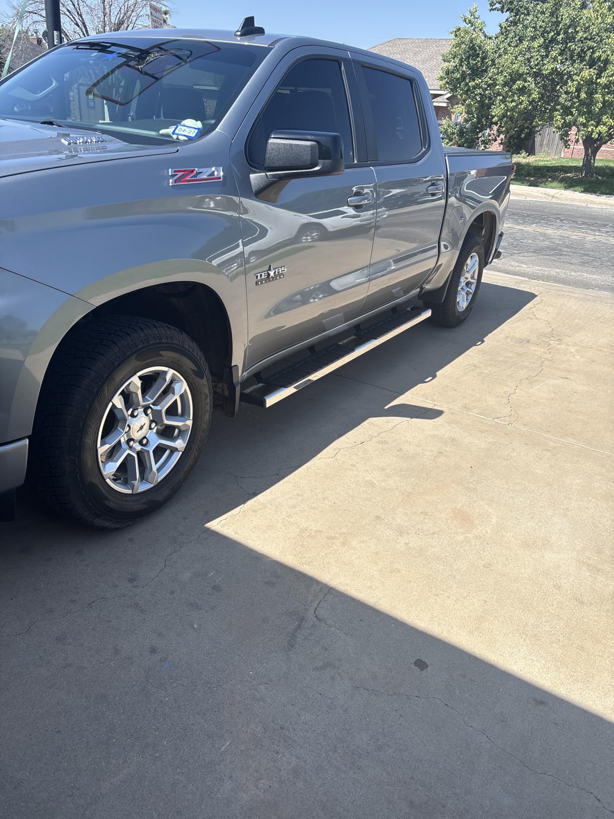 COMNOVA 6 Inches Running Boards & Steps Nerf Bars Compatible with 2019-2026 Chevy Silverado 1500, 2020-2026 Silverado/Sierra 2500/3500HD Crew Cab, Stainless Steel Slider customer photo 2