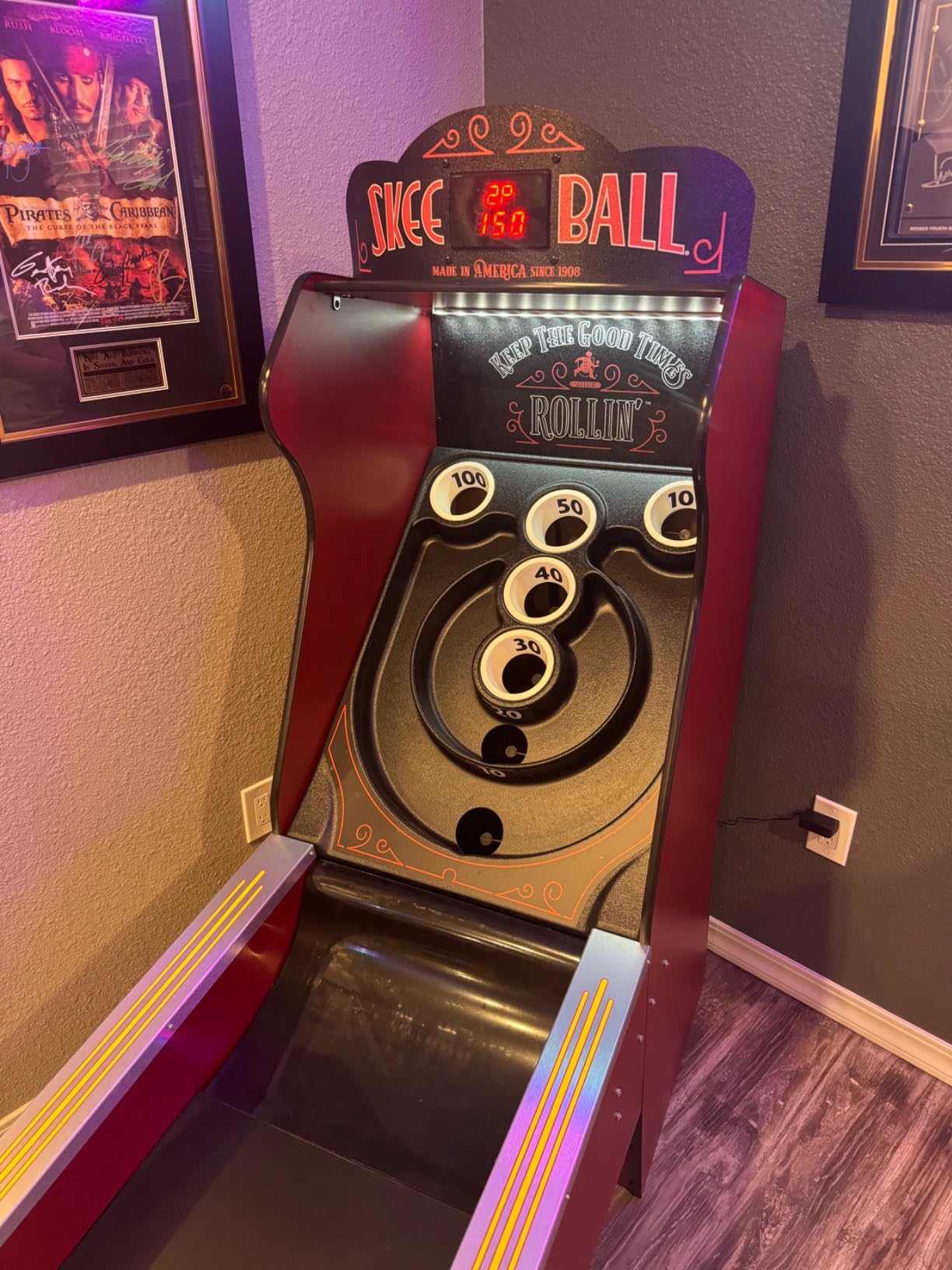 Skee-Ball Deluxe - an Arcade Table Machine Game for Home, Basement, and Recreation Rooms - Nostalgic Classic Family Fun of Roll and Score customer photo 1