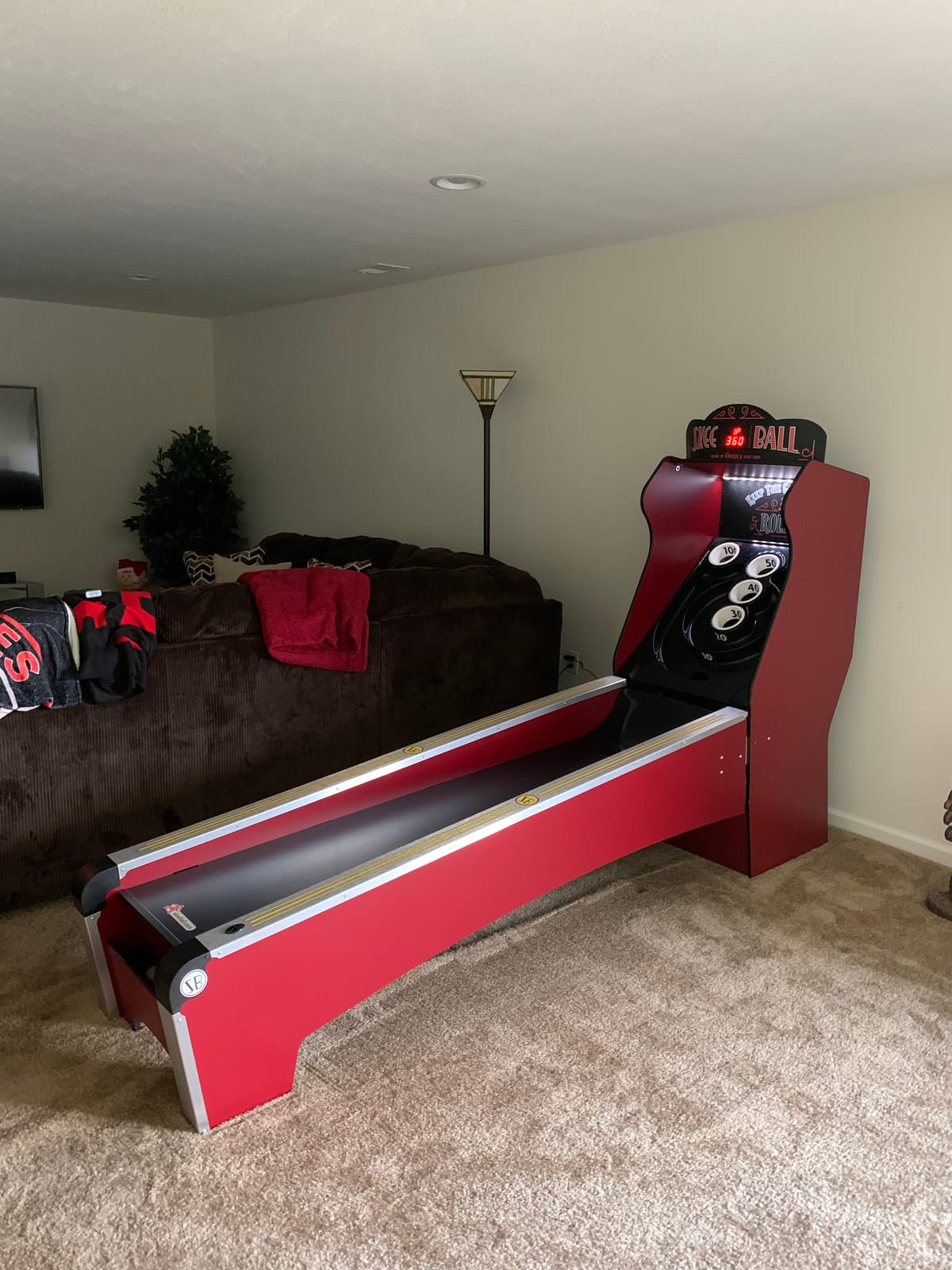 Skee-Ball Deluxe - an Arcade Table Machine Game for Home, Basement, and Recreation Rooms - Nostalgic Classic Family Fun of Roll and Score customer photo 2