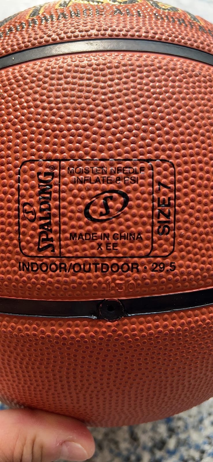 Spalding Outdoor Rubber Basketballs | Performance Rubber Cover Designed for Outdoor Play | Multiple Sizes & Colors customer photo 1