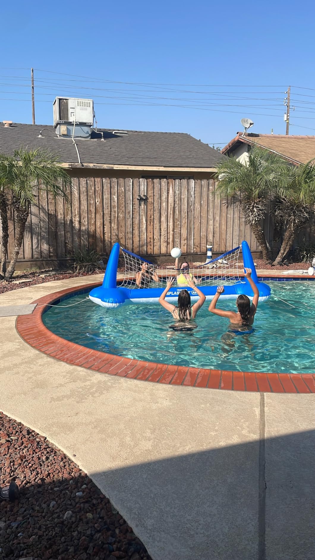 GoSports Splash Net Air, Inflatable Pool Volleyball Game - Includes Floating Net, Water Volleyballs and Ball Pump customer photo 1