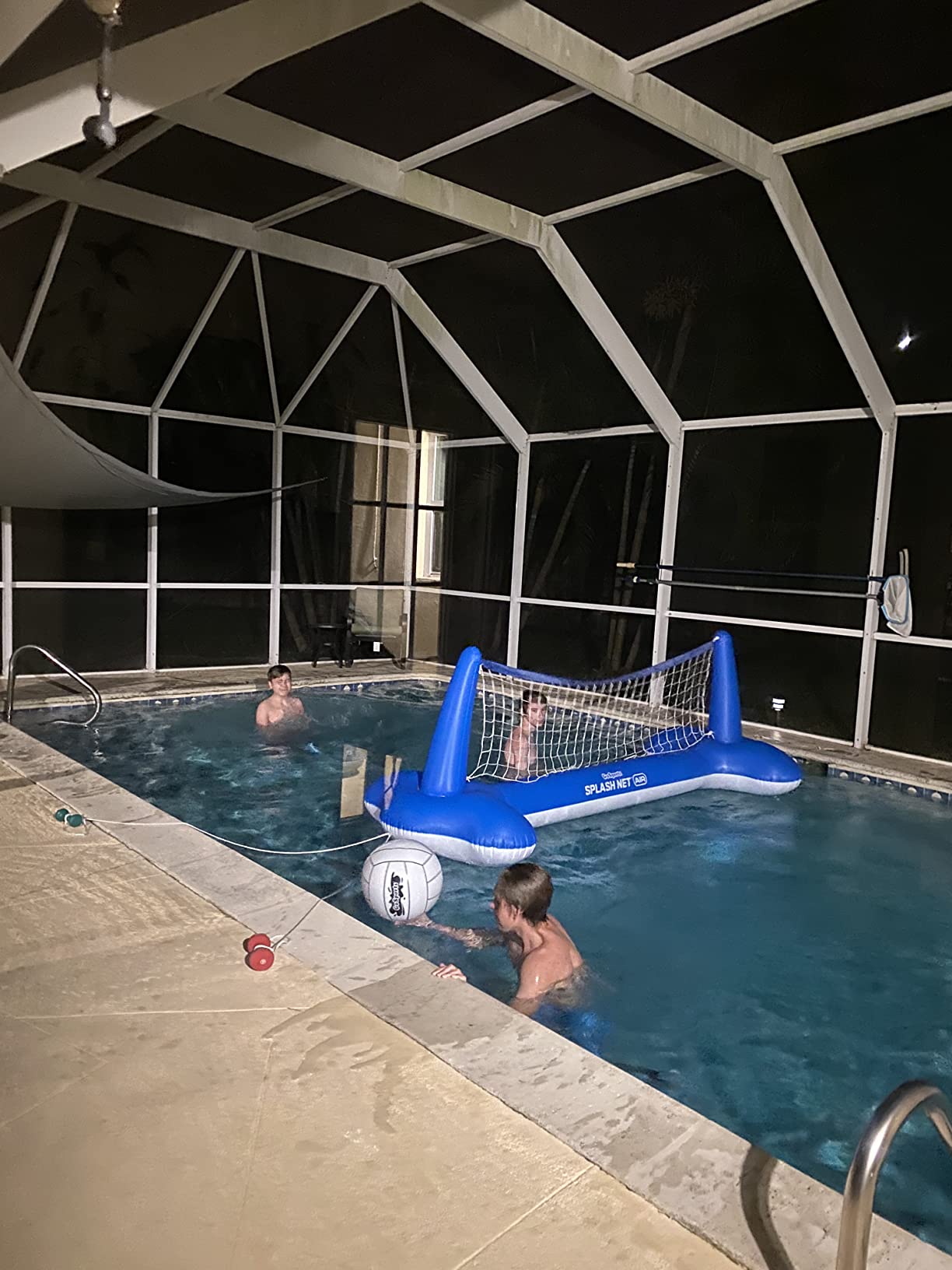 GoSports Splash Net Air, Inflatable Pool Volleyball Game - Includes Floating Net, Water Volleyballs and Ball Pump customer photo 2