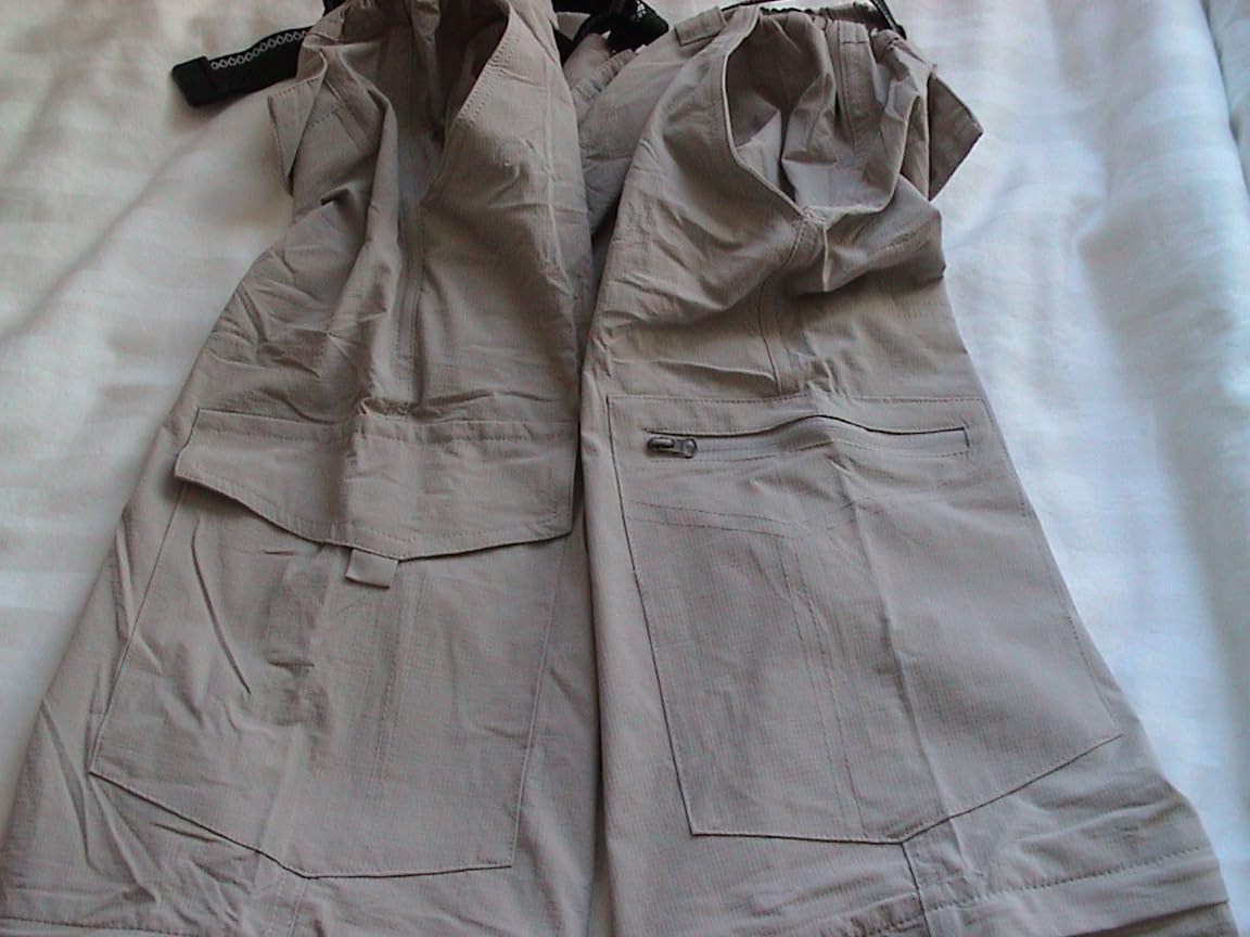 Mens Hiking Pants Convertible Lightweight Quick Dry Zip Off Fishing Safari Camping Travel Boy Scout Pants customer photo 2