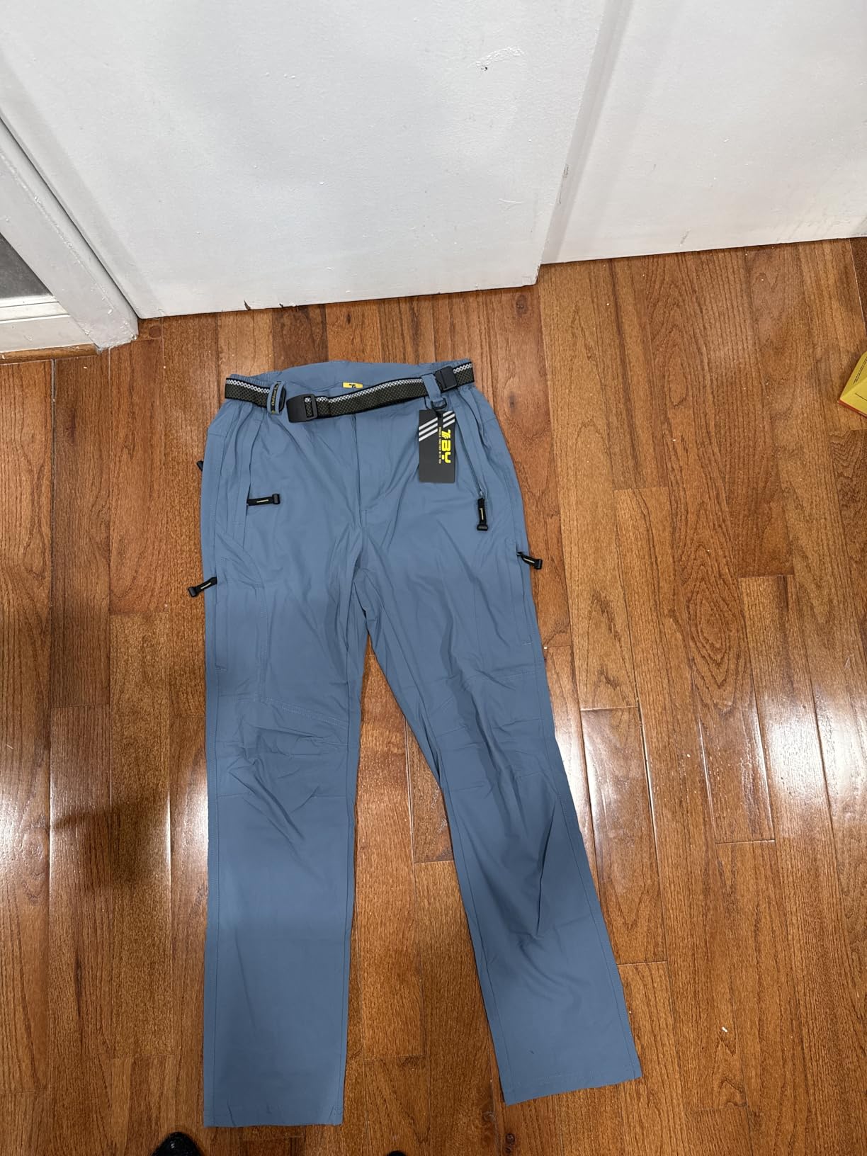 TBMPOY Men's Lightweight Hiking Pants with Belt Waterproof Travel Fishing | 5 Zipper Pockets, Quick Dry & Breathable, Stretchy, Water Resistant customer photo 2