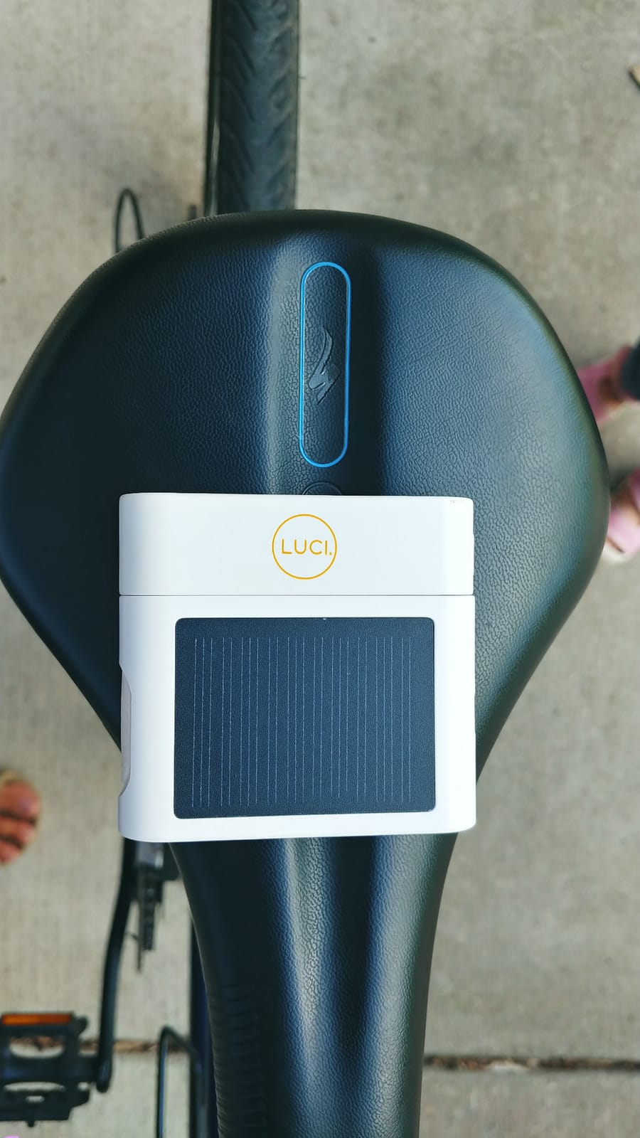 MPOWERD Luci Solar Bike Light Set | Headlight: 100 Lumens with White LEDs | Taillight: 40 Lumens with RGB LEDs | Rechargeable via Solar or USB | Waterproof | Lasts Up to 15 Hours customer photo 1