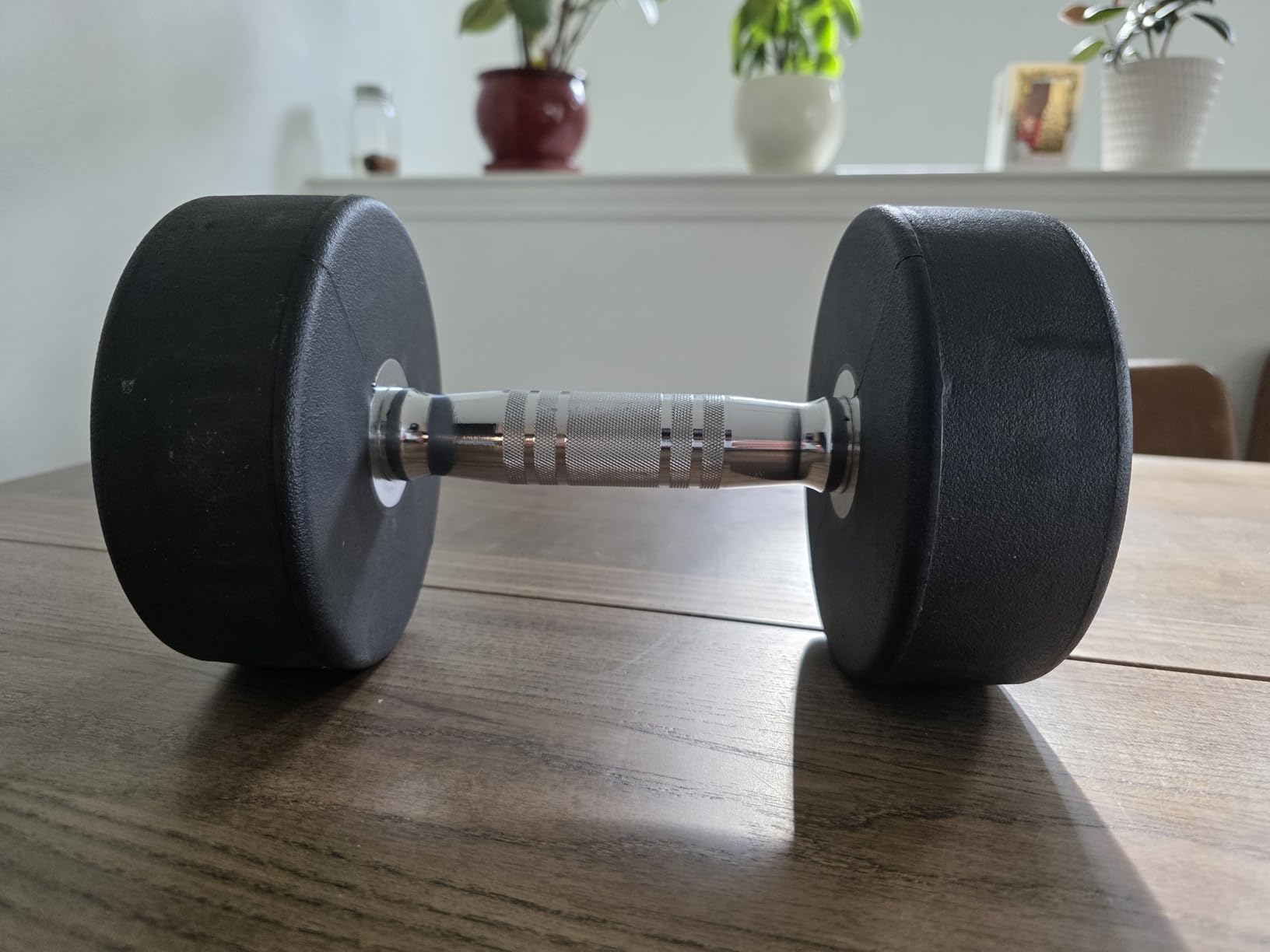 Yes4All Urethane Dumbbell with Anti-Slip Knurled Handle 5-50 LB for Muscle Building - Sold Individually customer photo 2