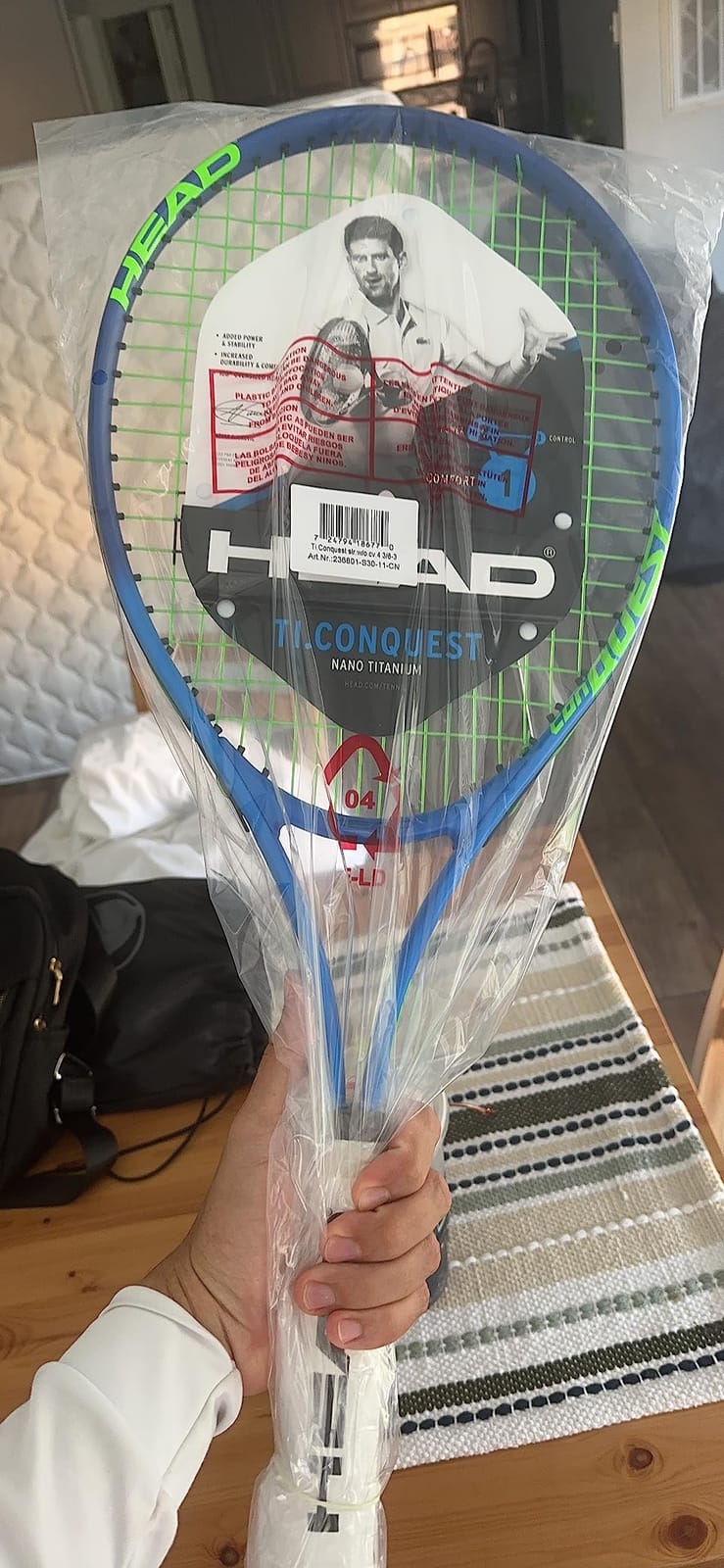 HEAD Ti. Conquest Tennis Racquet | Pre-Strung Beginner & Recreational Tennis Racquet customer photo 1